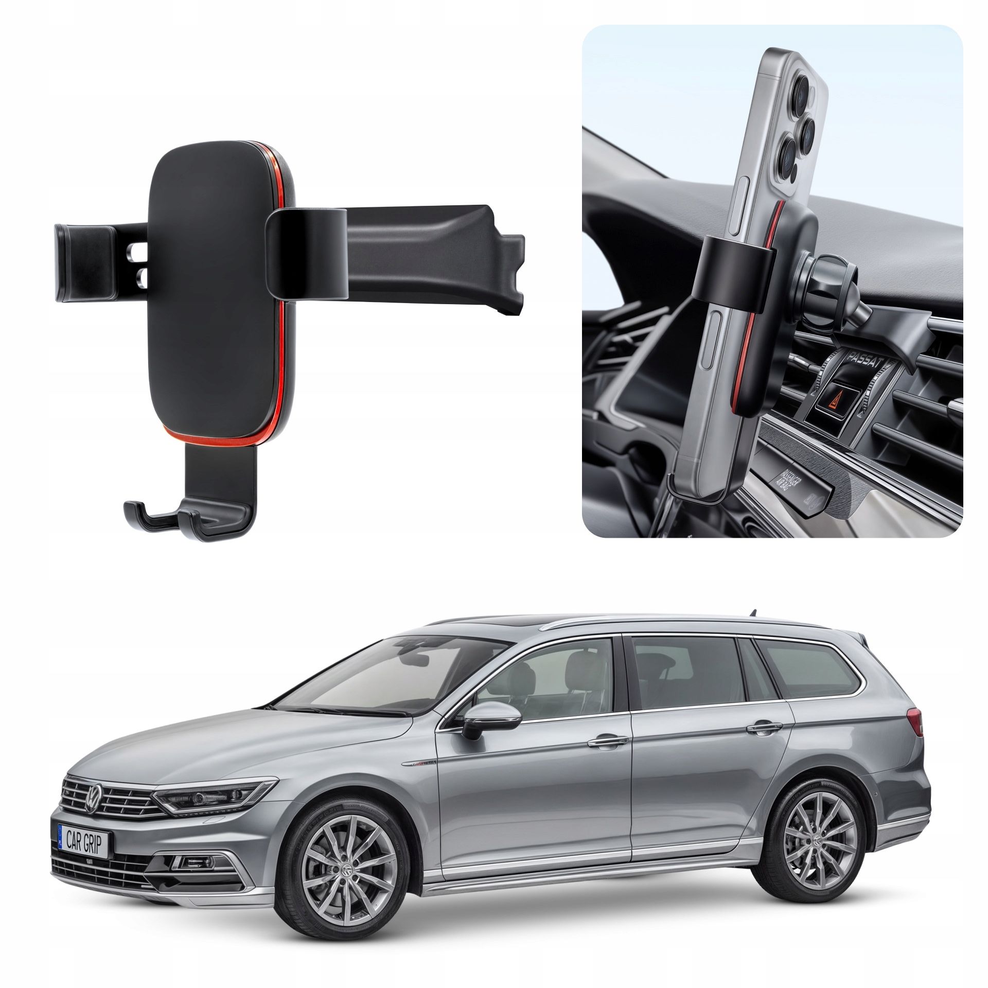  Gravitatsiooni hoidja koos laadimisega qc 3.0 mõeldud sisse vw passat b8 (2014-)