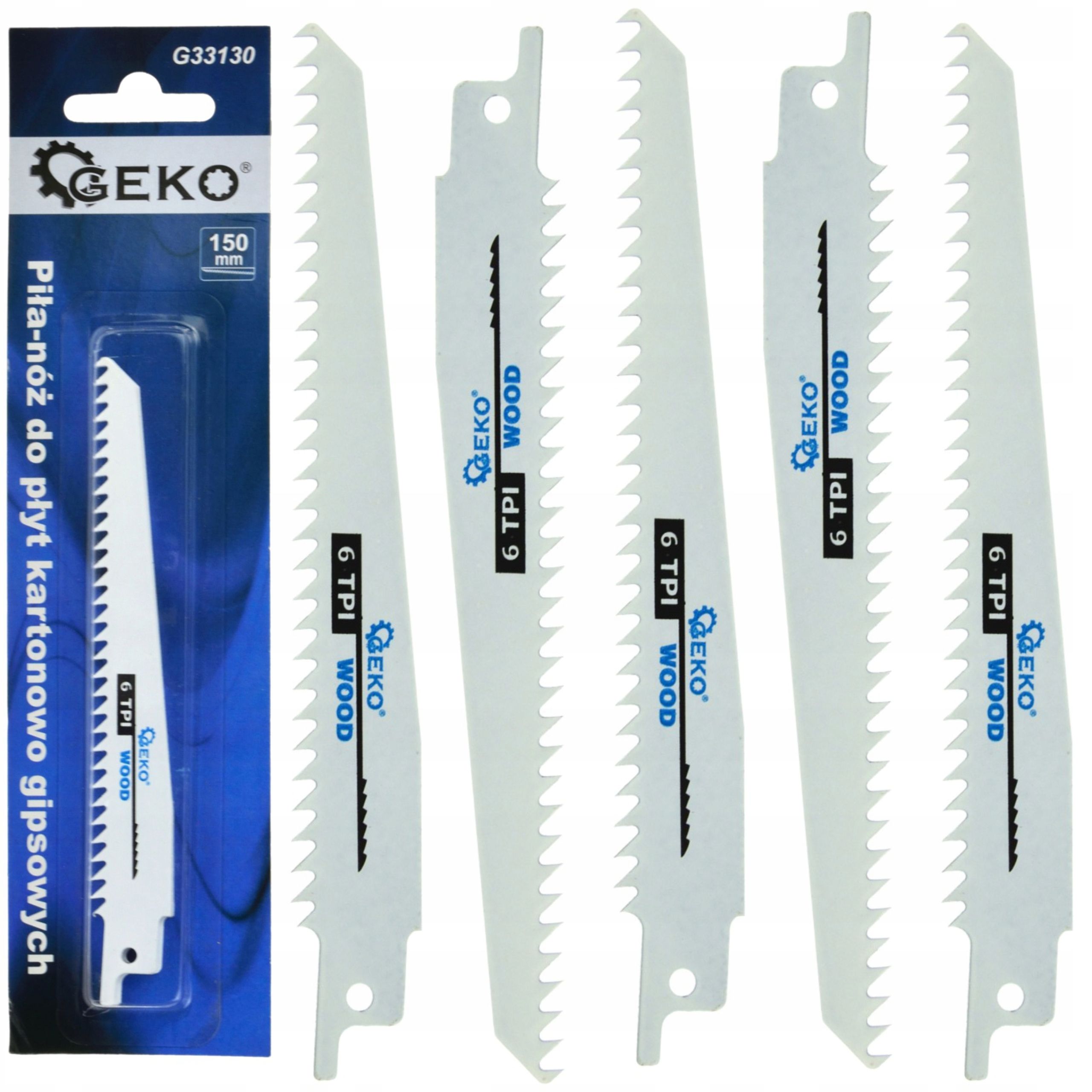  Geko saw blade set i accessories - renowatora 6 parts g01256