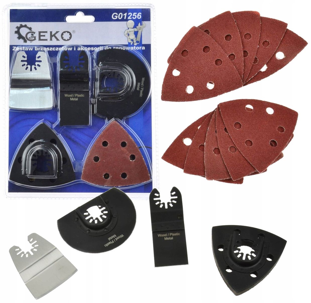  Geko saw blade set i accessories - renowatora 6 parts g01256