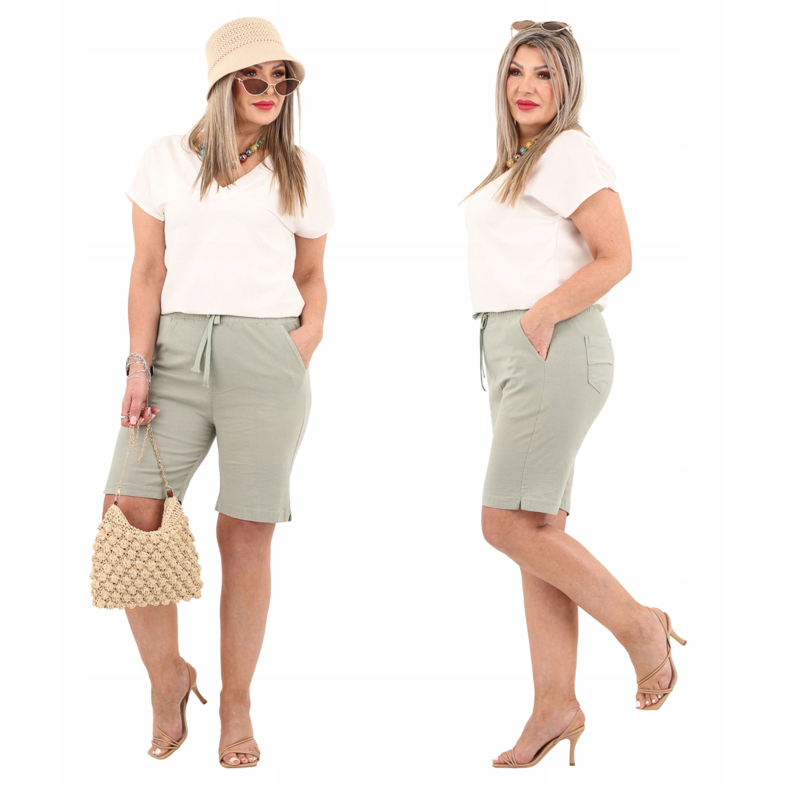  Cotton shorts a'la linen zwiewne shorts for the summer free big sizes