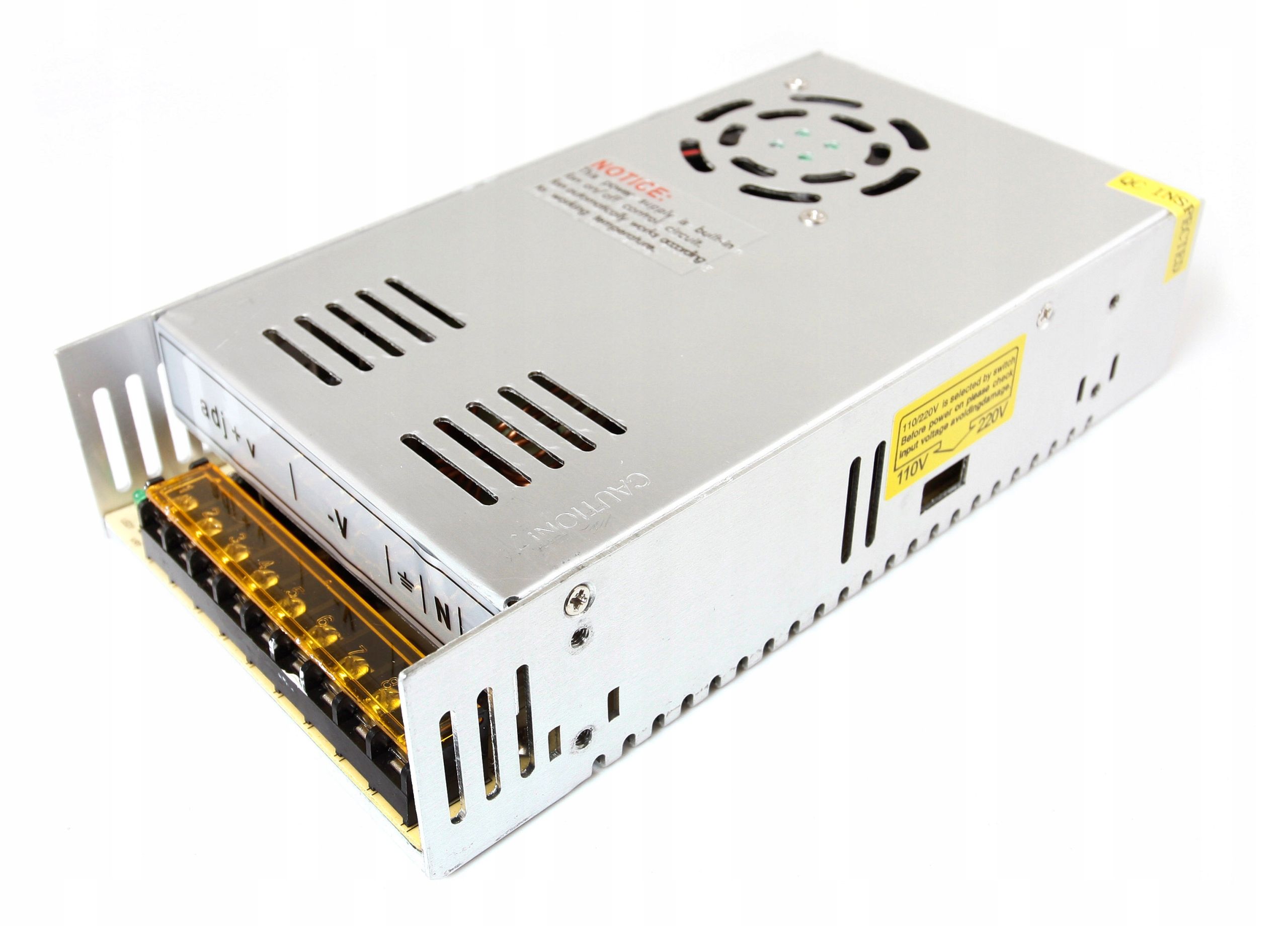  Maitinimo šaltinis 12v 120w 10a ip20 slim led juostoms, cctv