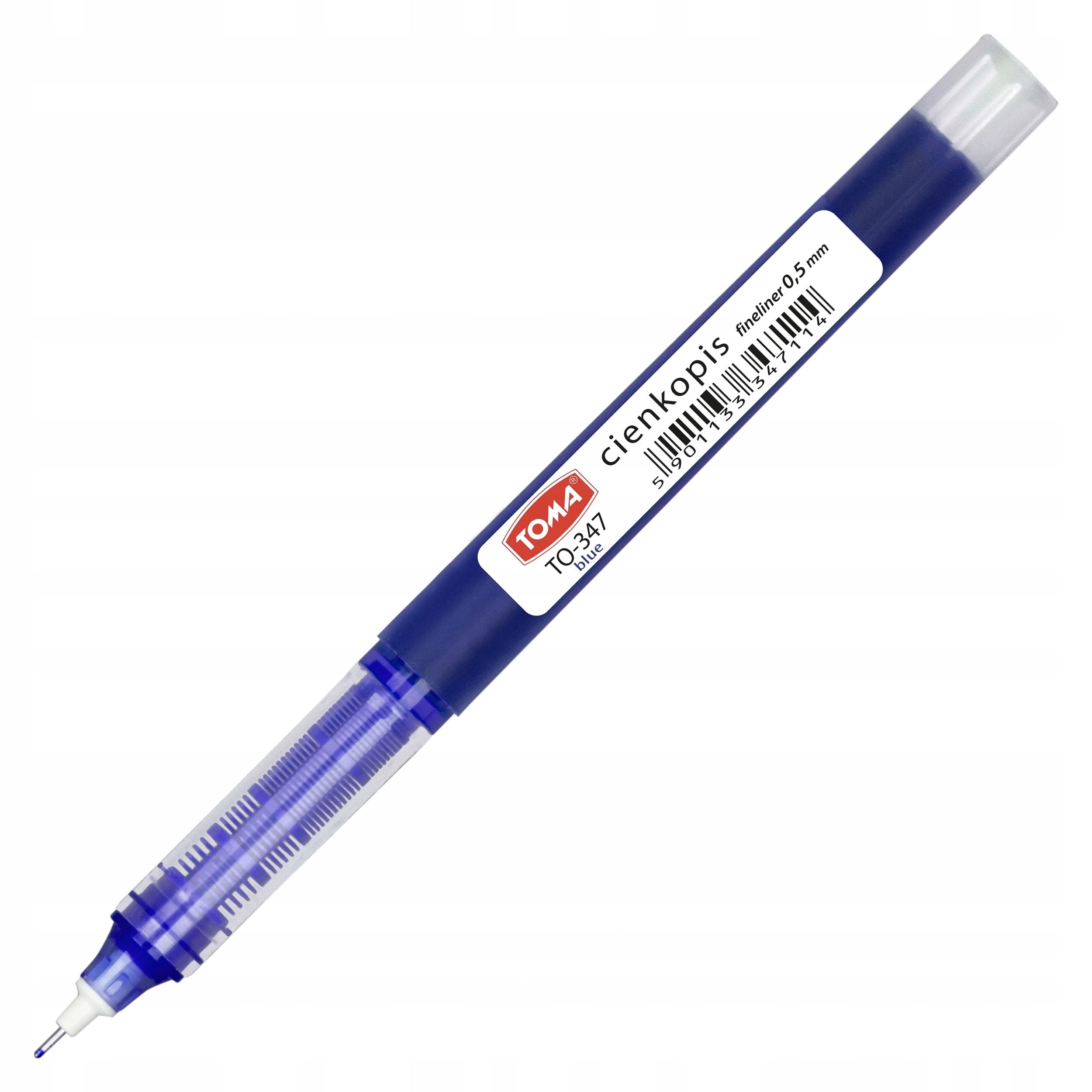  Pero s jemnou špičkou kapilární 0,5 mm modrý to-347 toma