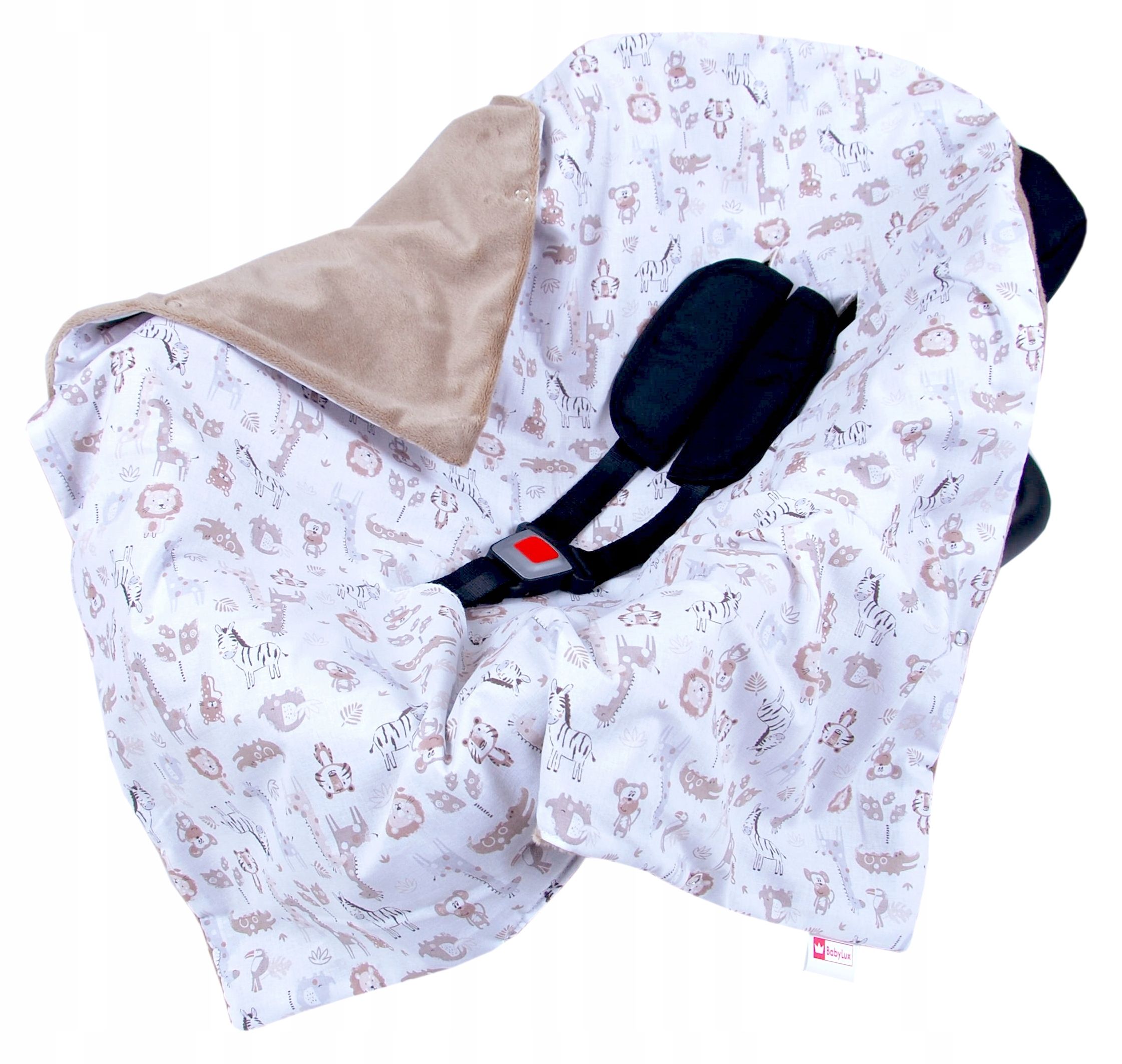  Babylux zakryté prikrývka prikryť pre autosedacku pre dopravcu mušelín muslin