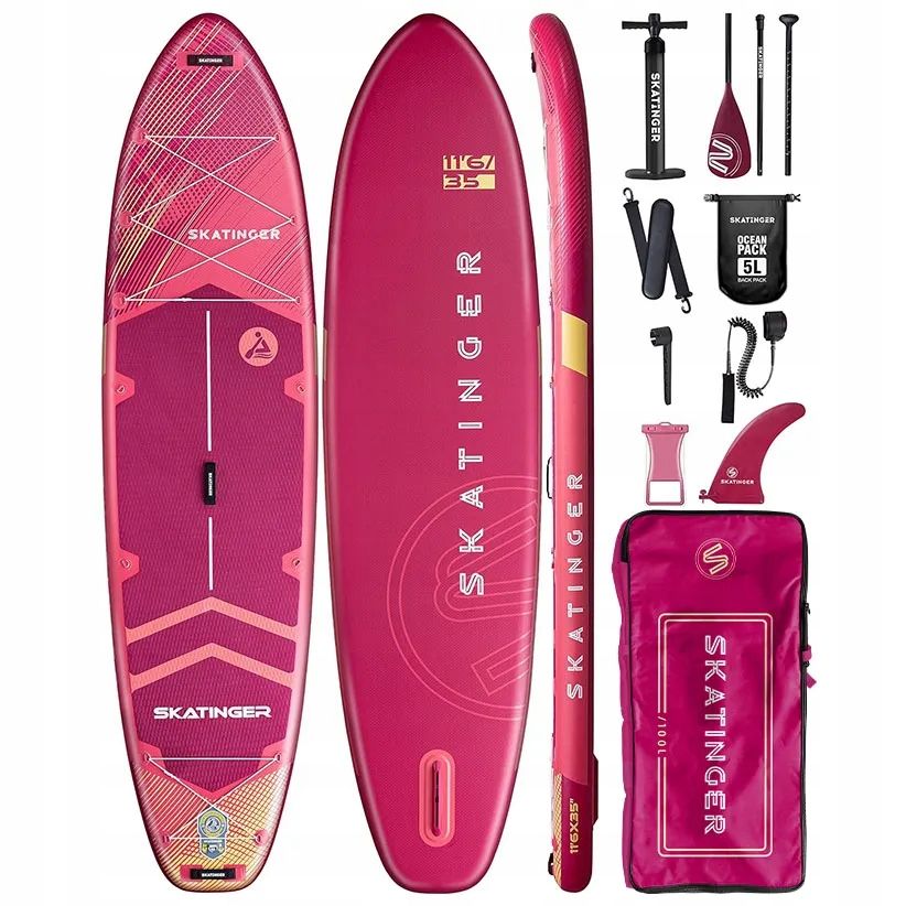  Sup lenta čiuožėjas leafy expedition blue 350x89x15 cm (11'6'')