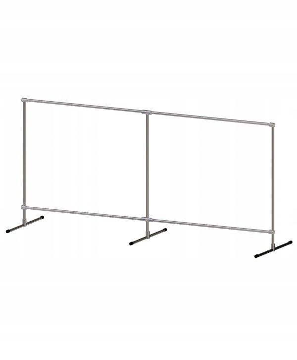  Stand with holder for clothes hangers shelf 2x1,5m