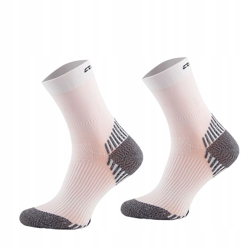  Socken compress running socks short comodo run6 neon orange farbe größe 43-46