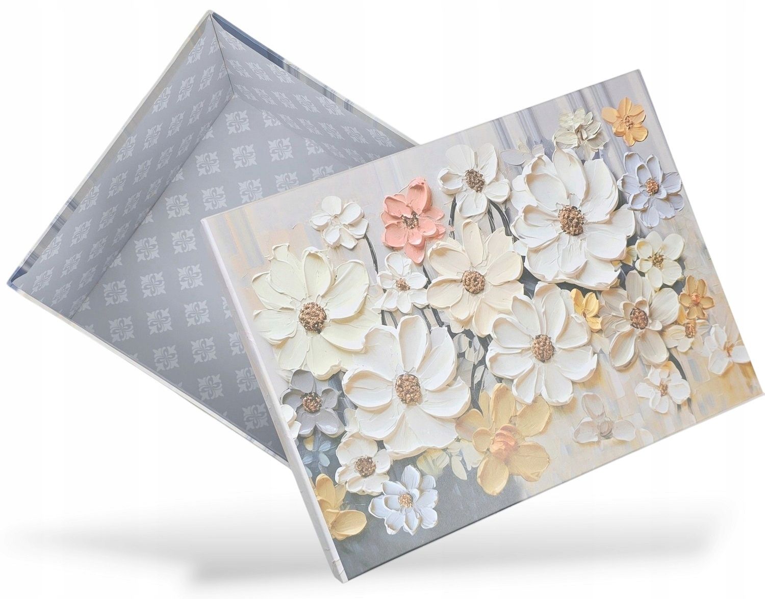  Brown color box decorative cardboard box packaging for a gift birthday 16x10 cm.