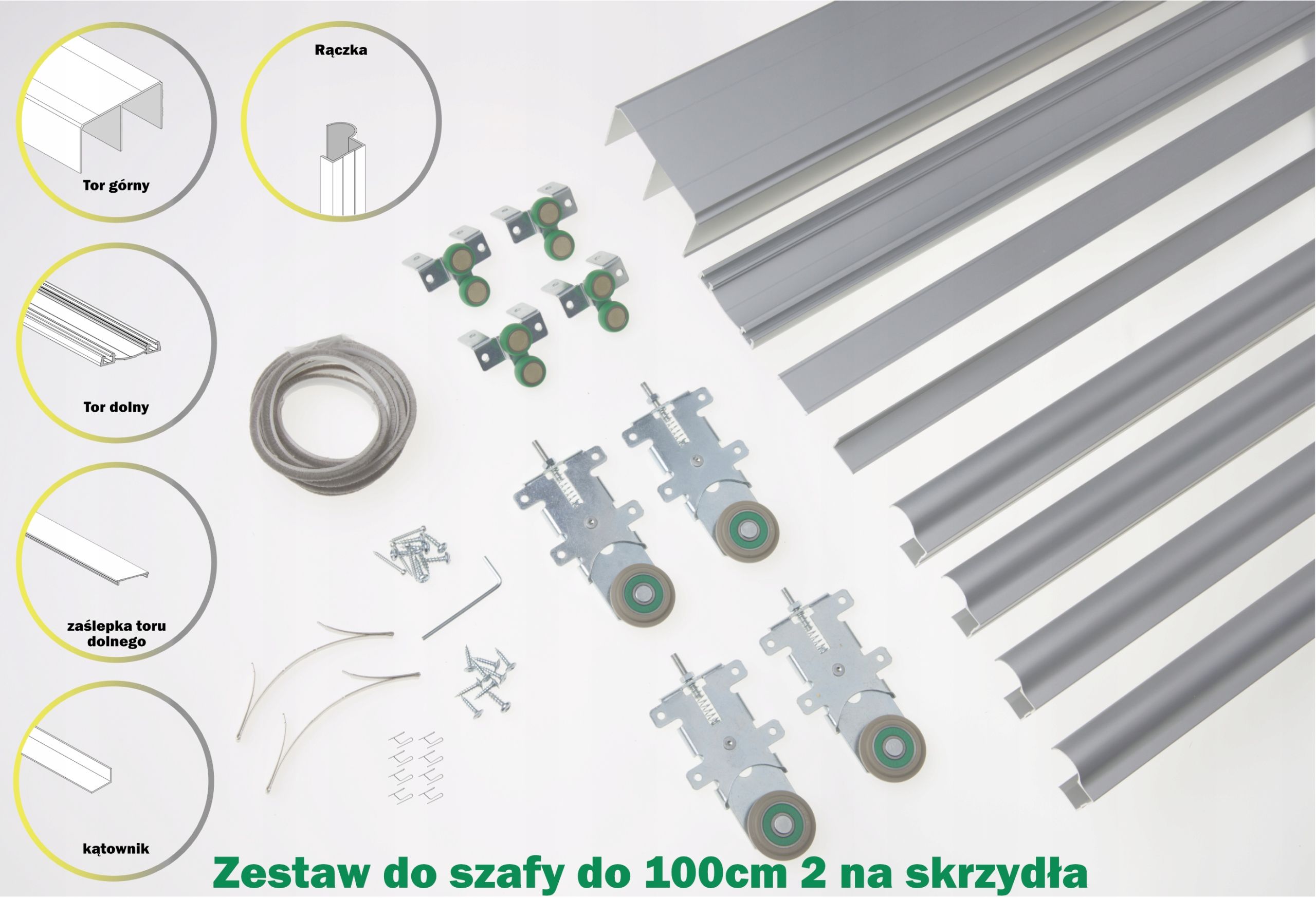  Stumdoma sistema spintoms 180cm 2 sparnai sevroll