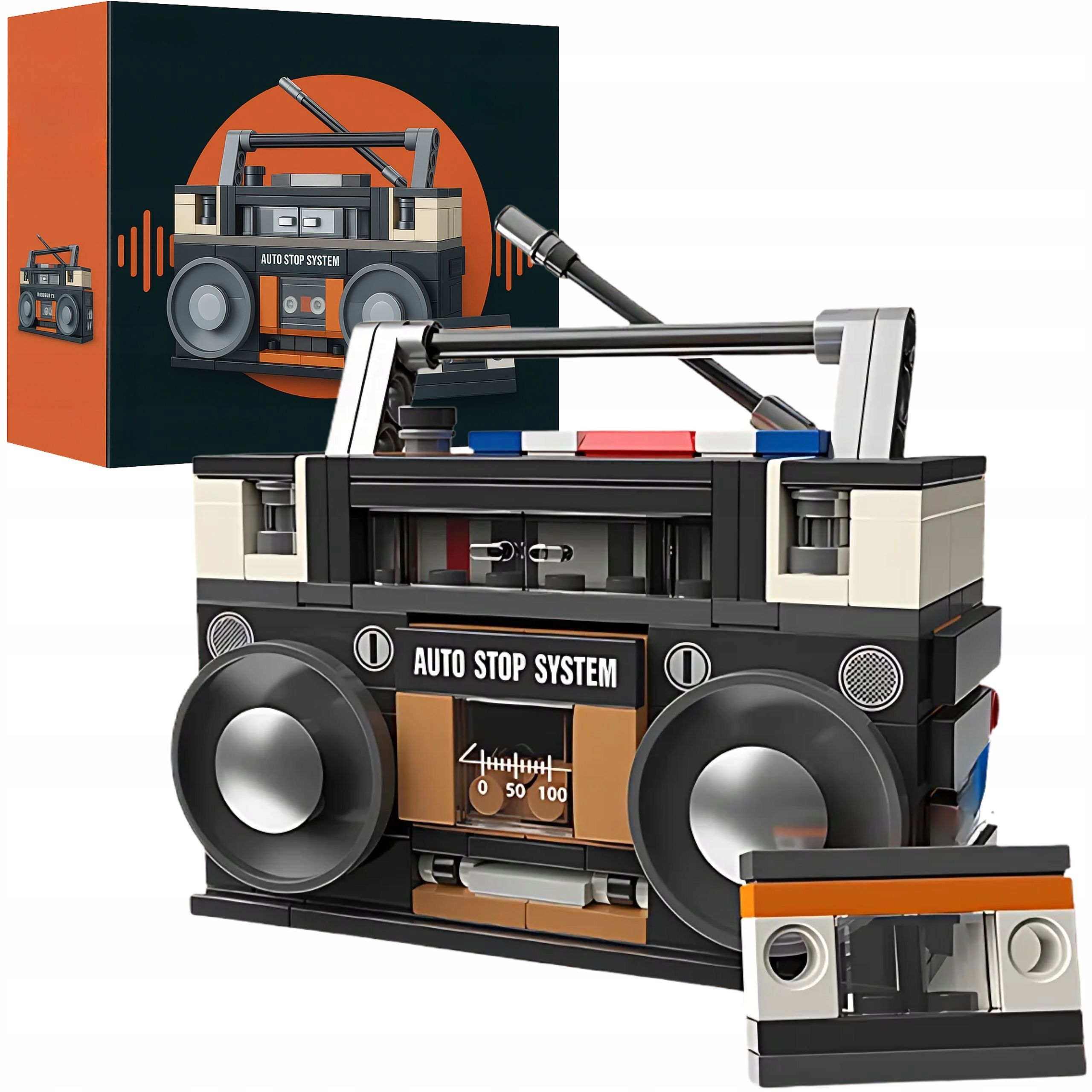  Bausteine retro walkman musik-player kassette 3d 146 el