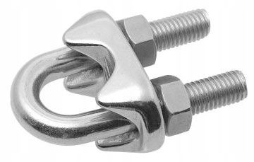  U-užspaudėjas lynų 6 mm - nerūdijančio a4 inox
