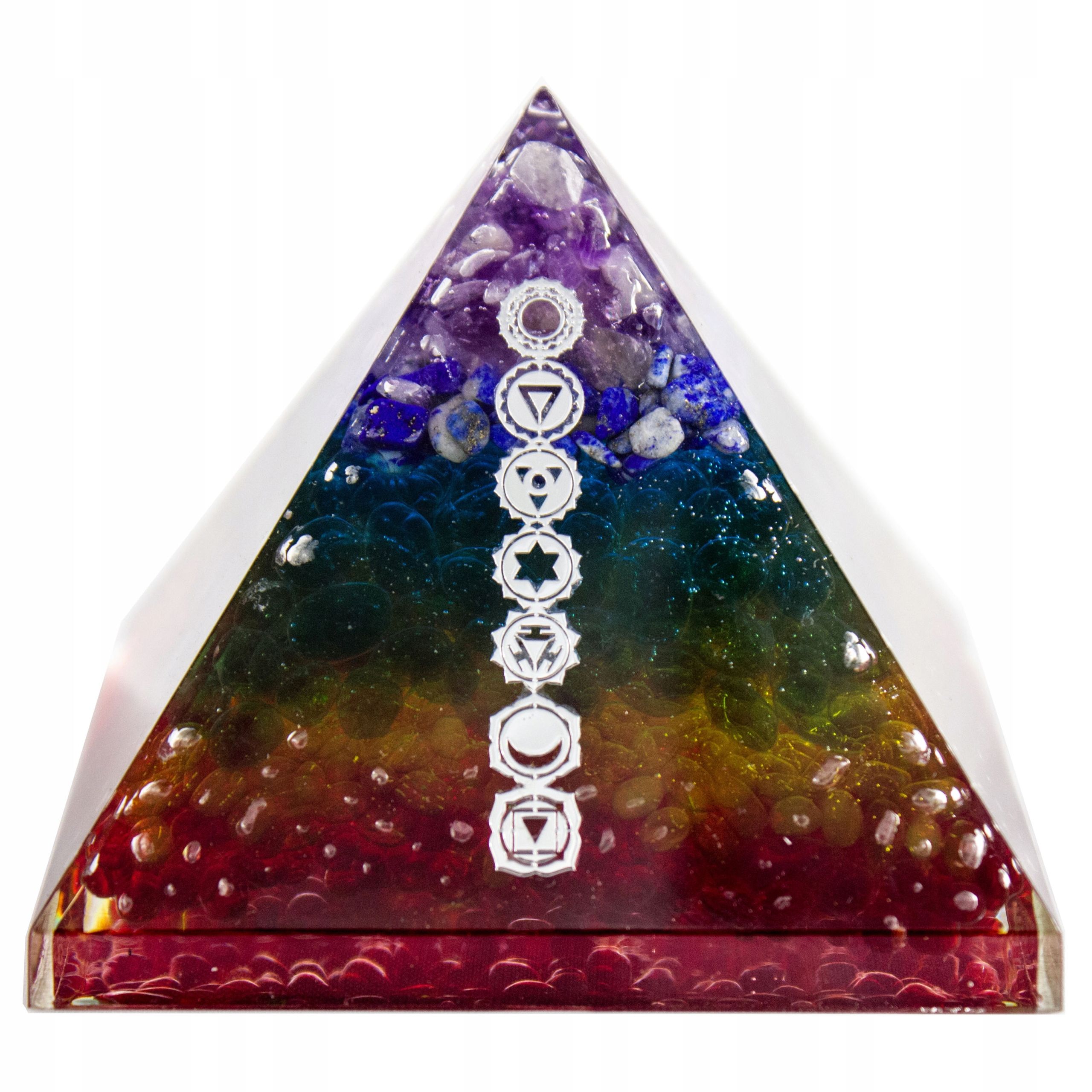  Pyramide orgonit amethyst lazuryt oliwin tigerauge feng shui chakren 5cm