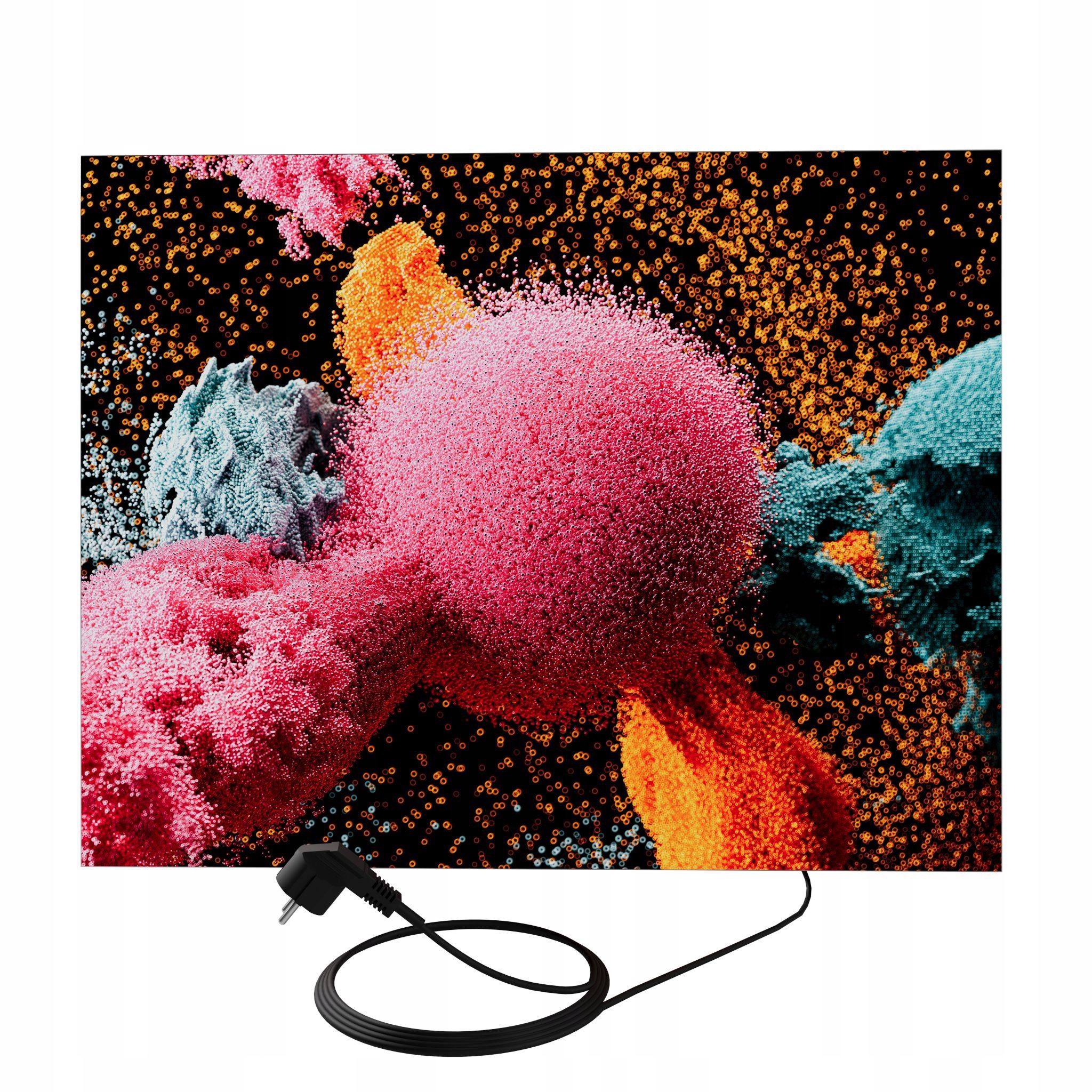  Sienas panelis ar led apgaismojumu 46 cm x 75 cm sēnes