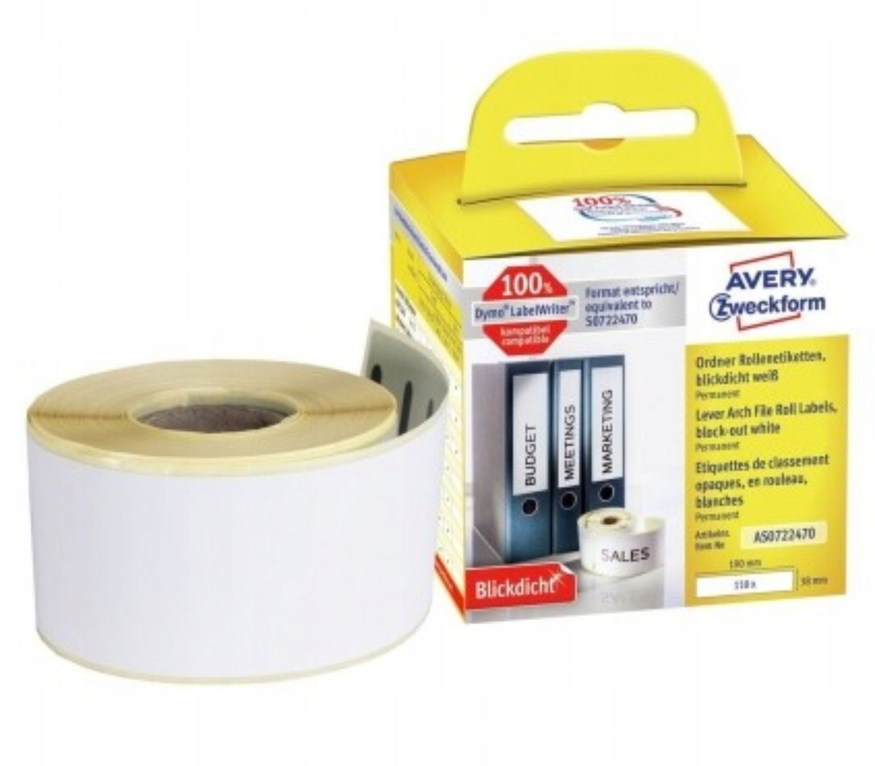  Etiķetes avery 3005riteņi punkti 18mm zils