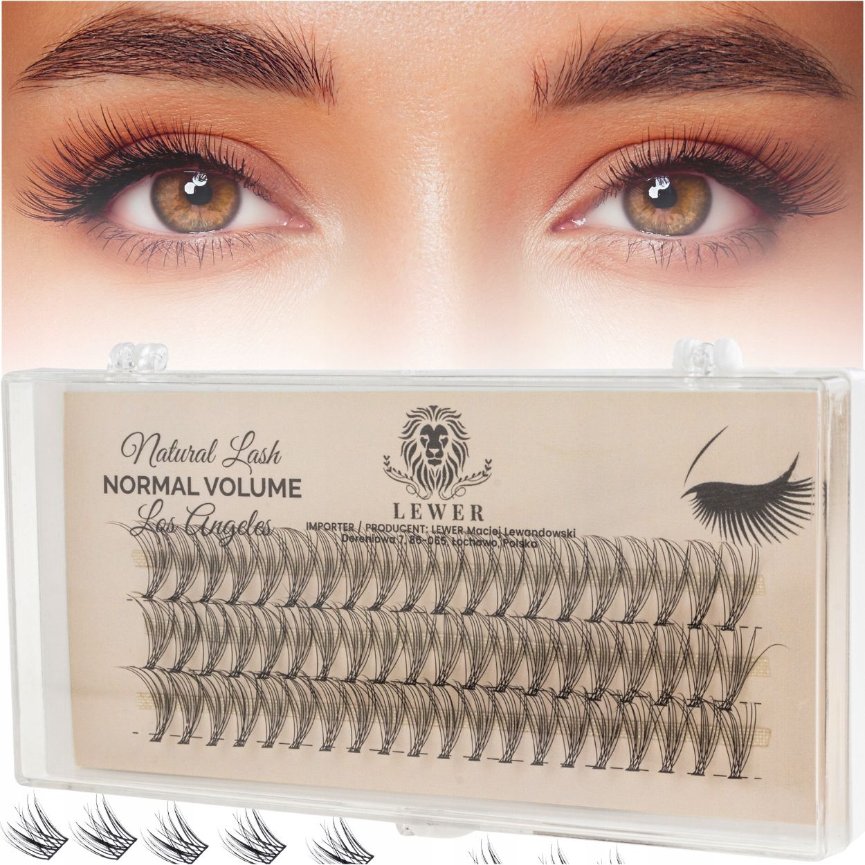  Tufts eyelashes eyelash lewer miami extra volume 12mm dense natural silk