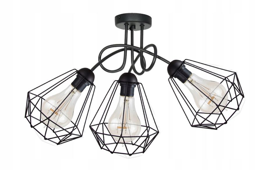  Stropní svítidlo závěsný diament loft styl edison led
