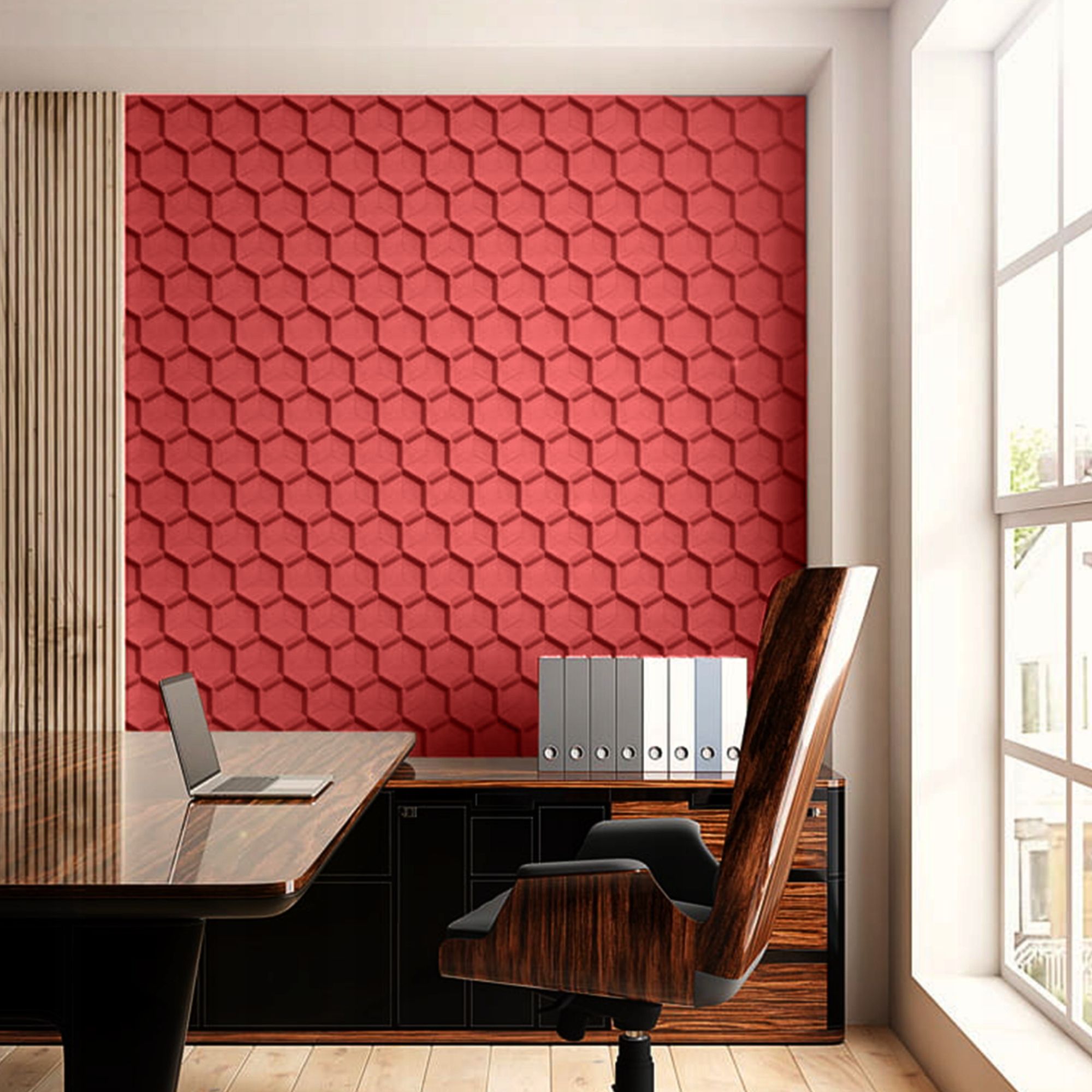  Wall plate natural cork on the wall 3d honeycomb ecological news