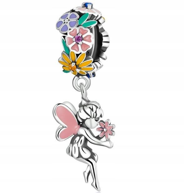  Charms mit farbigen schmetterlinge anhänger beads silber 925 simplyme + kostenlos