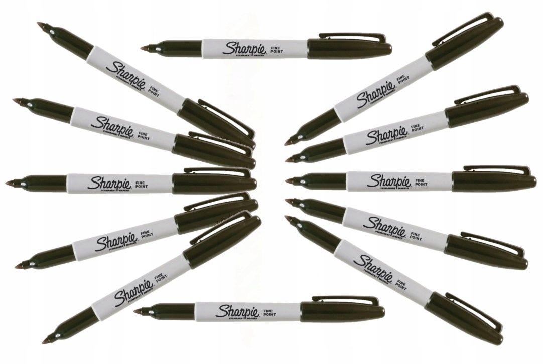  Sharpie permanentmarker schwarz 24 pcs. fein wasserdicht filmmarker in cd