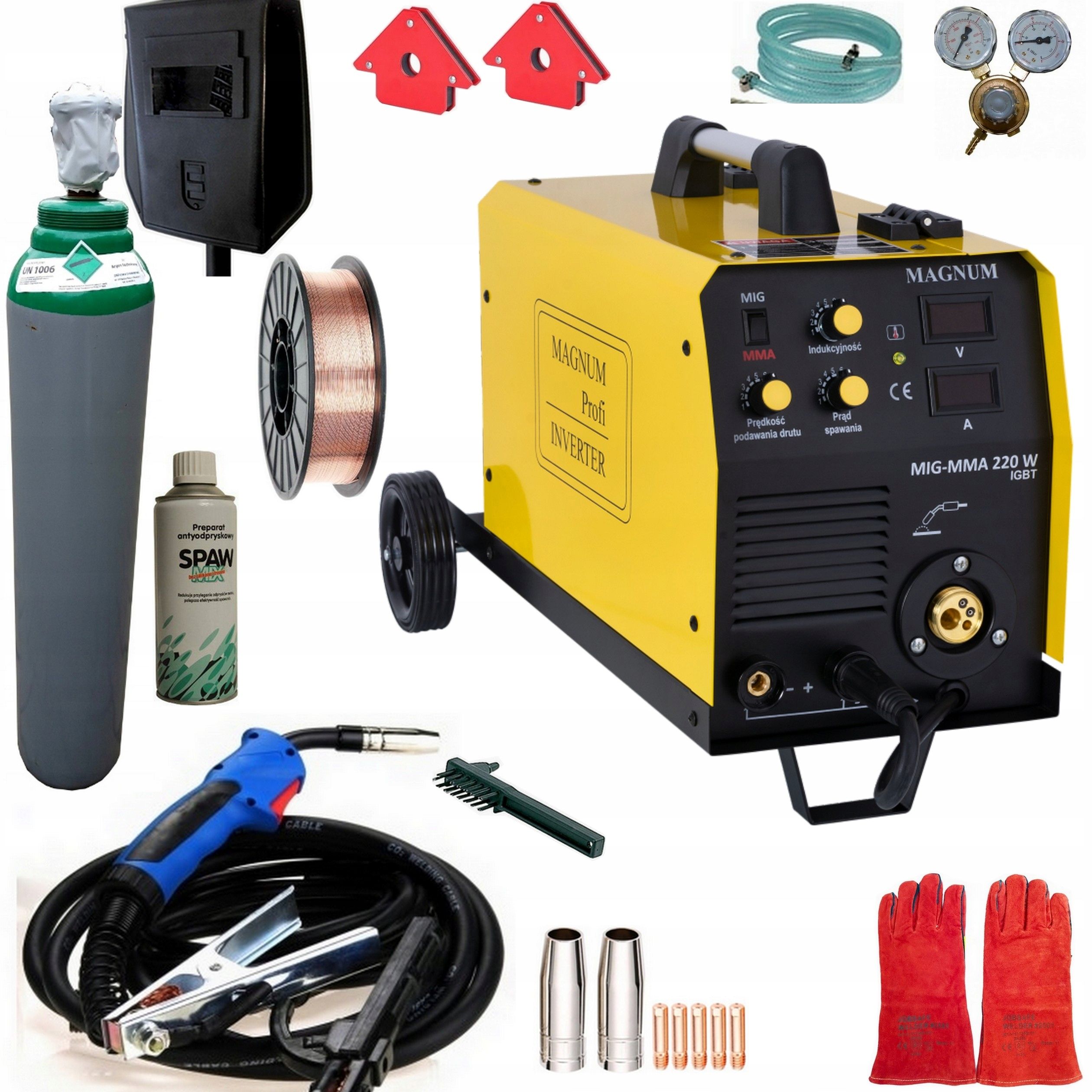  Suvirinimo aparatas mig magnum mig mag-mma 220w igbt