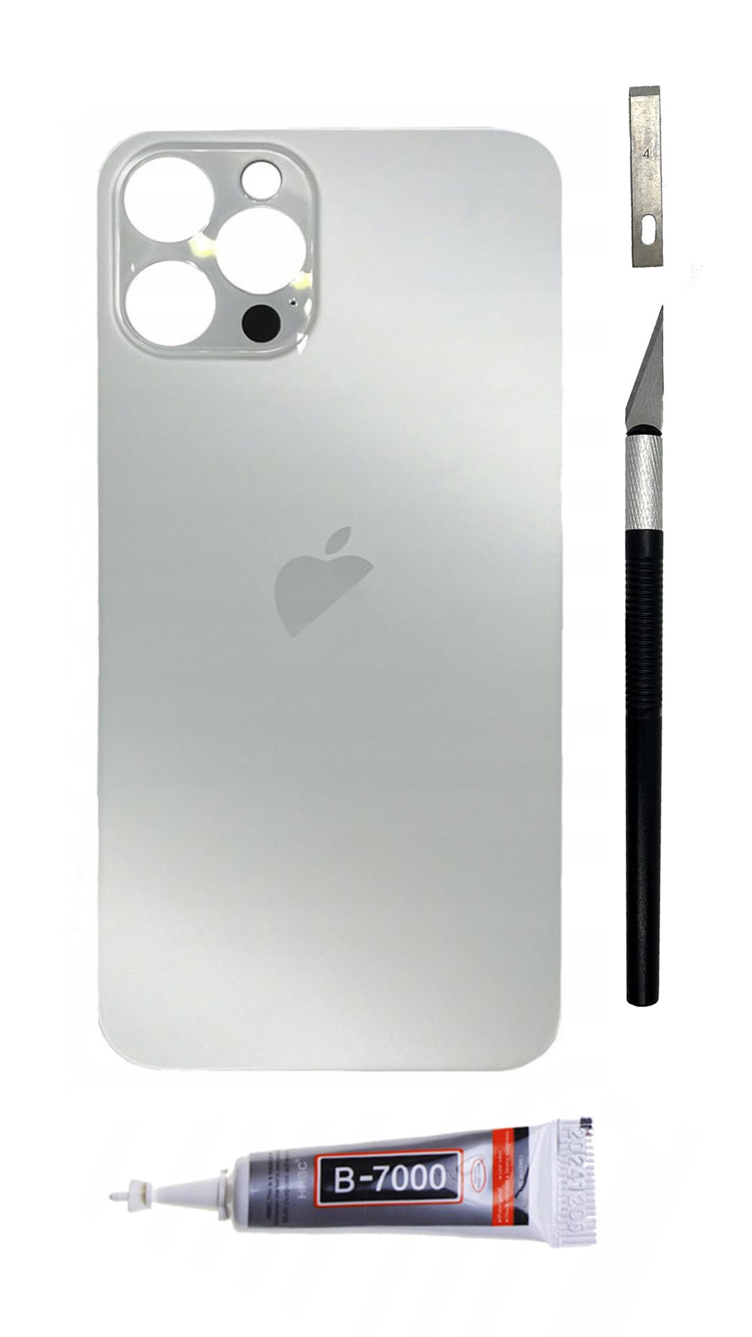  Oem galinis dangtelis grafito spalvos į "iphone" 12 pro big hole stiklas galiniai dangtis