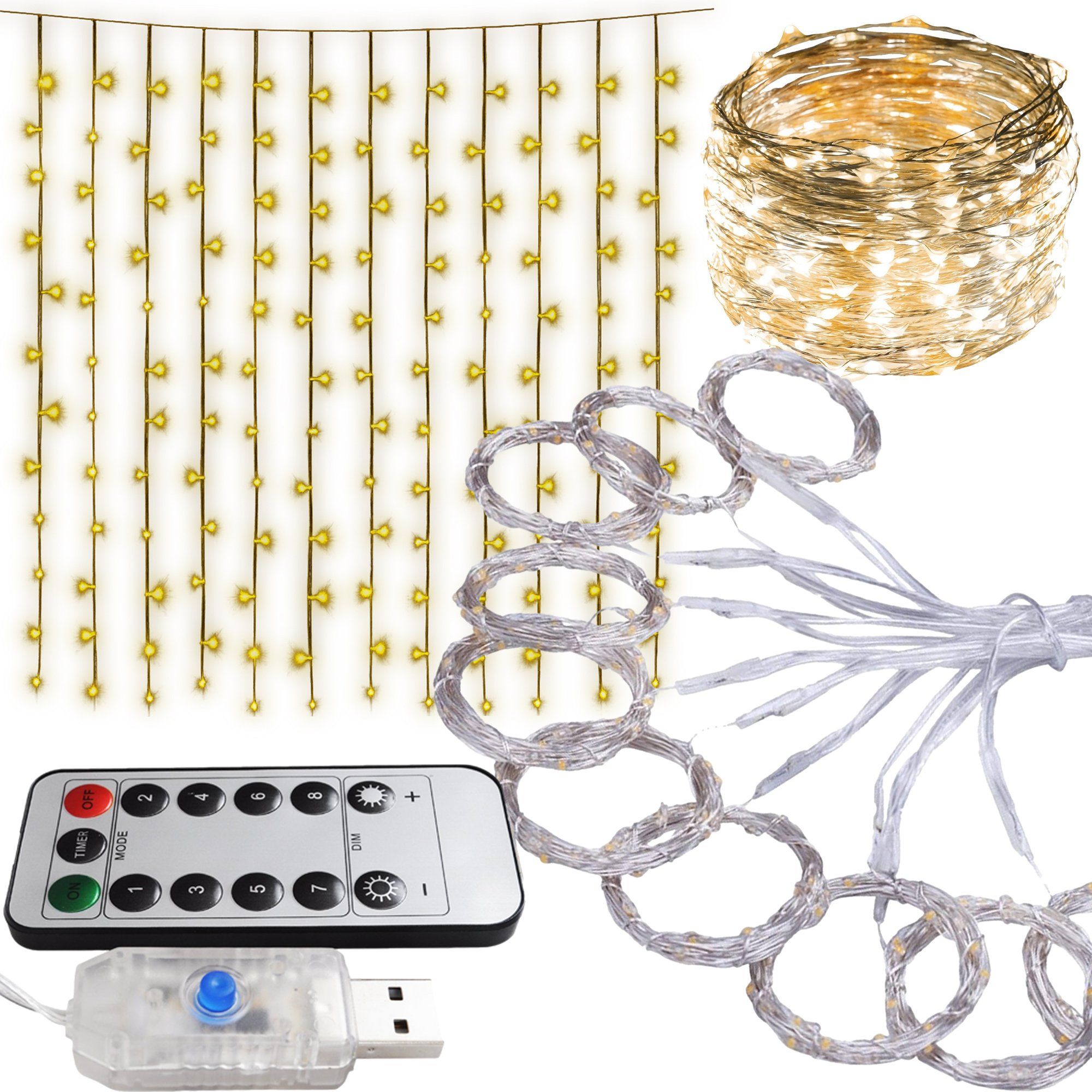  Strom dekoratívne výzdoba svetlo svetla 180 led žiarovky xl 150cm