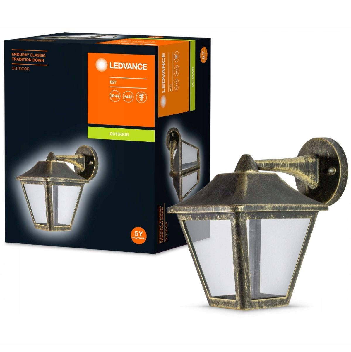  Fasado lempa led sieninė sodo sieninis šviestuvas judantis 13w 3000k ledvance