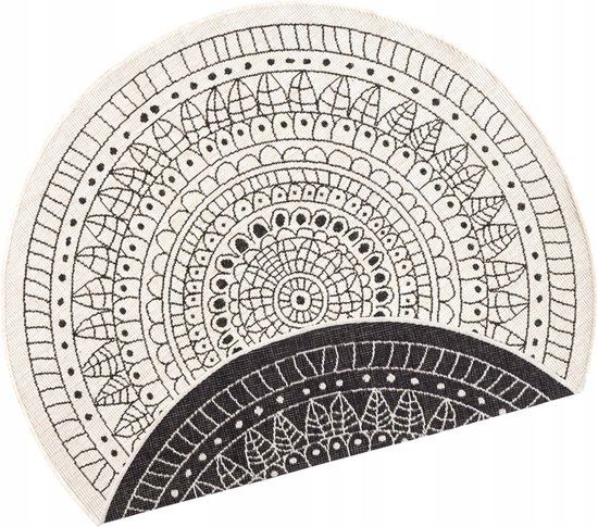  Round carpet for the living room 140cm , soft italian ,green creamy pattern mandala