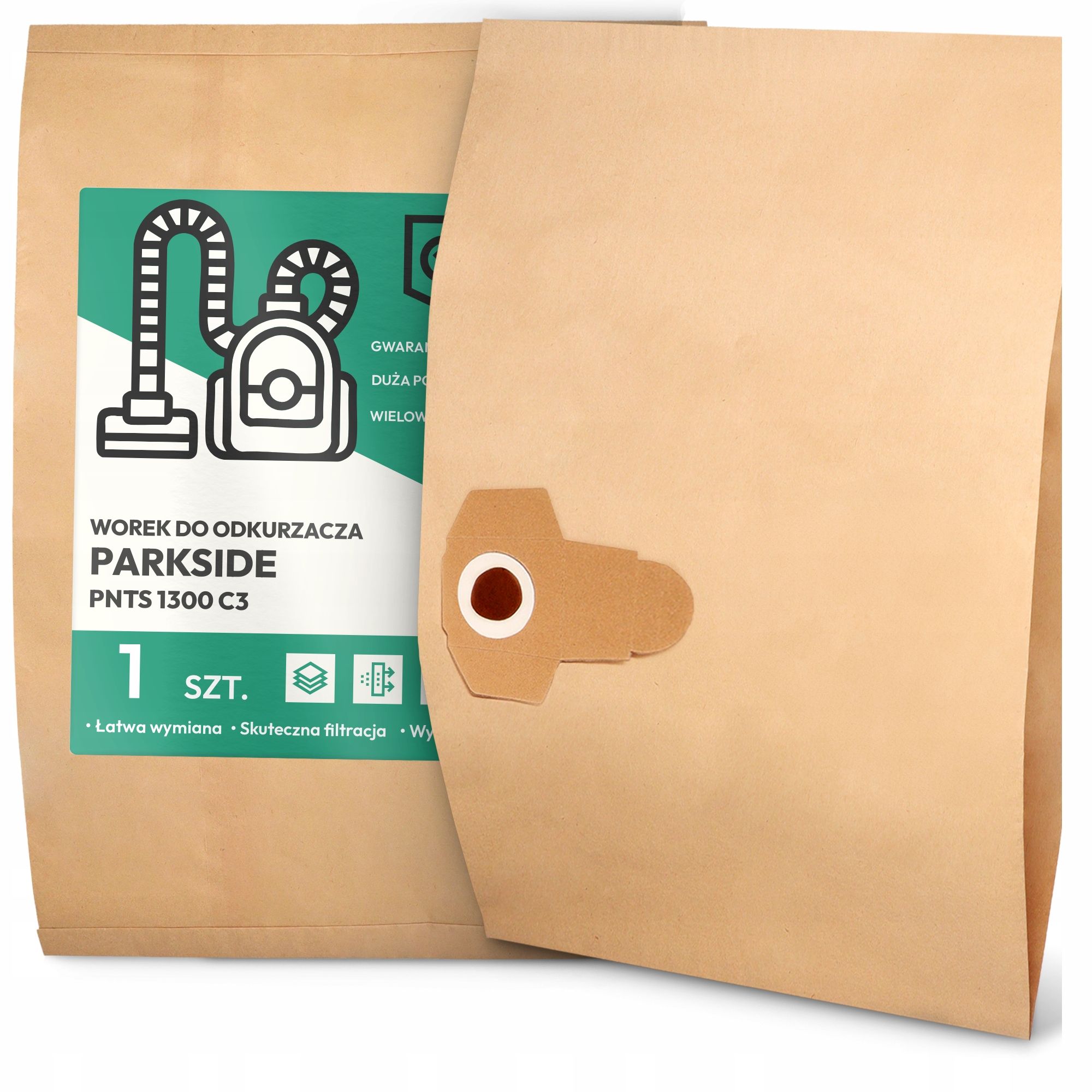  Bag for a vacuum cleaner parkside pnts 1300 c3 paper two-layer bag 2a 2a