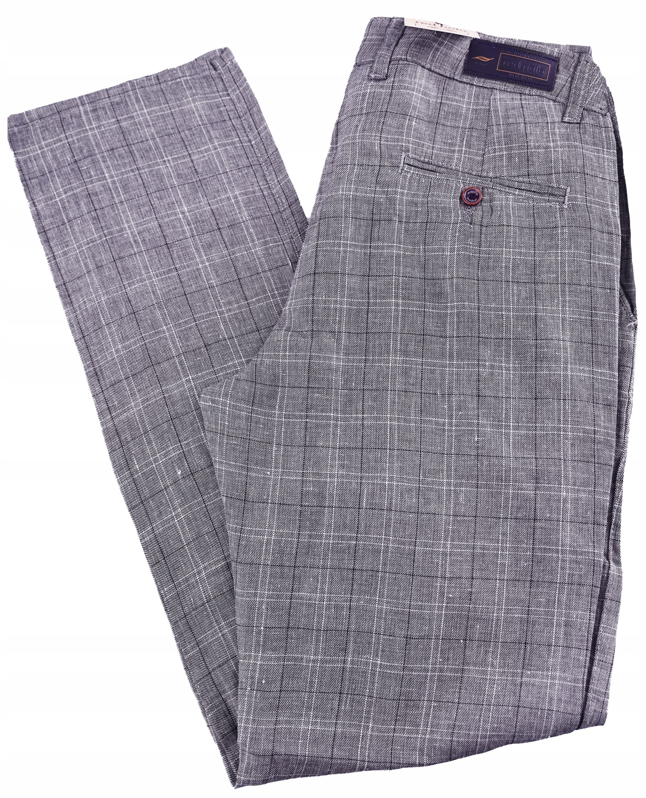  Herrenhosen kariert elegant grau 32 86-88