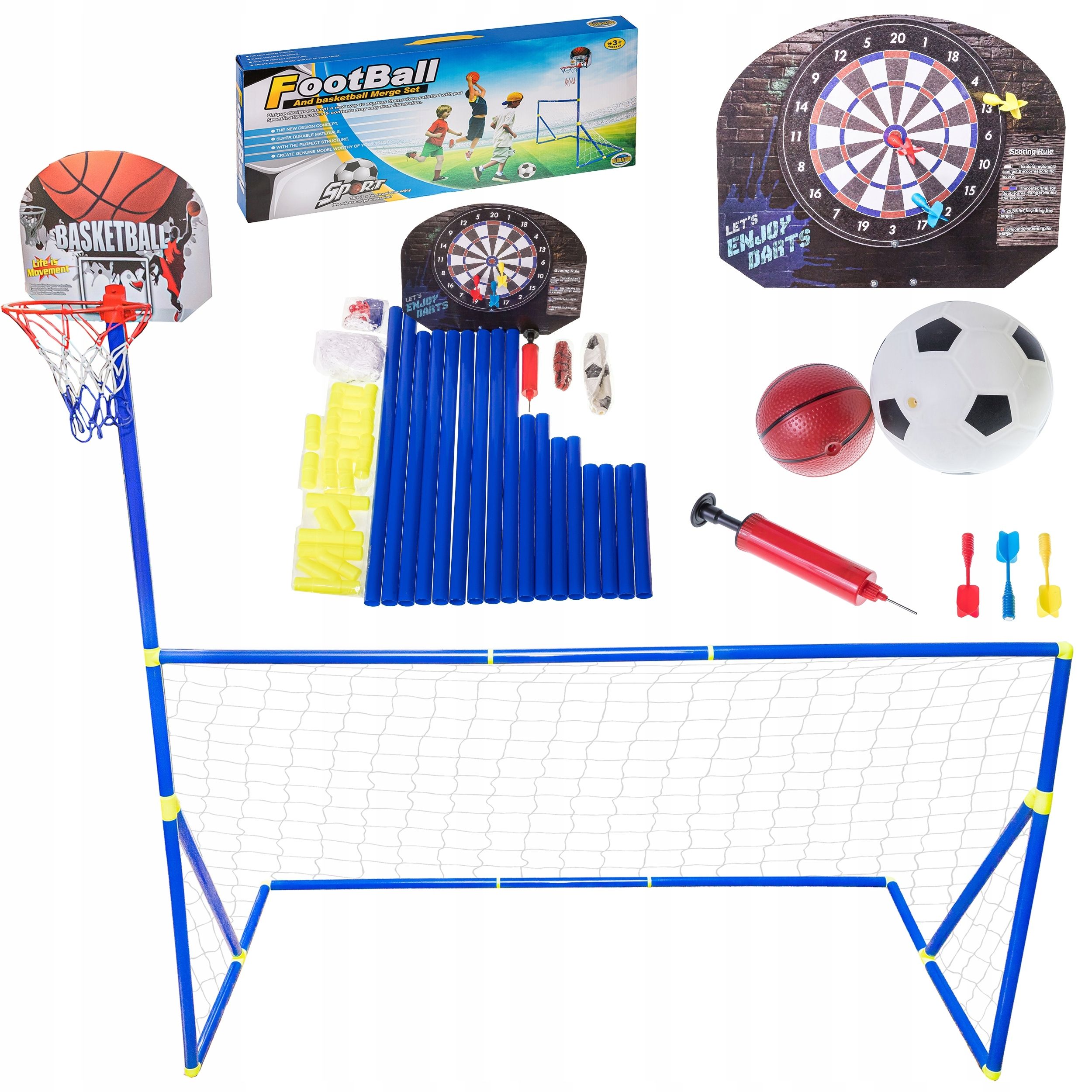  Množina futbalový gól 122x65 pre záhradu bránka pre futbal pre deti