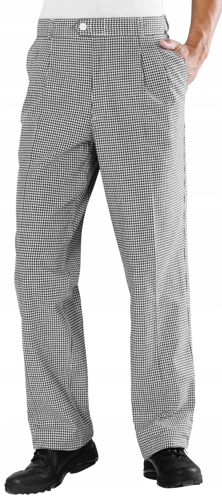  Dámské kalhoty kuchaři kuchaři práce profi šaty černá barva vzor houndstooth 42