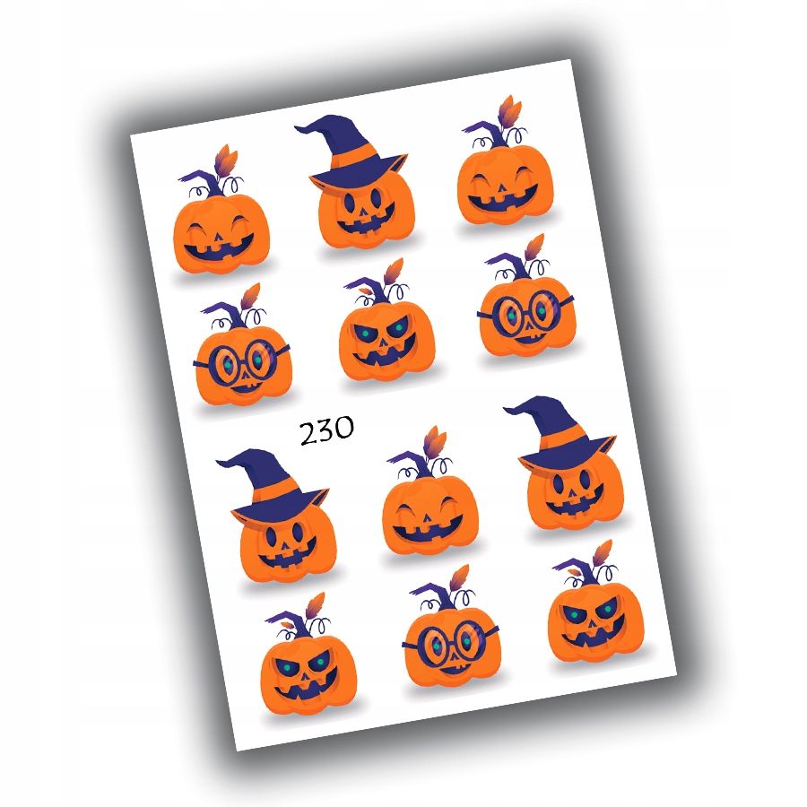  Aufkleber halloween für kinder 7,5x10,5 n203