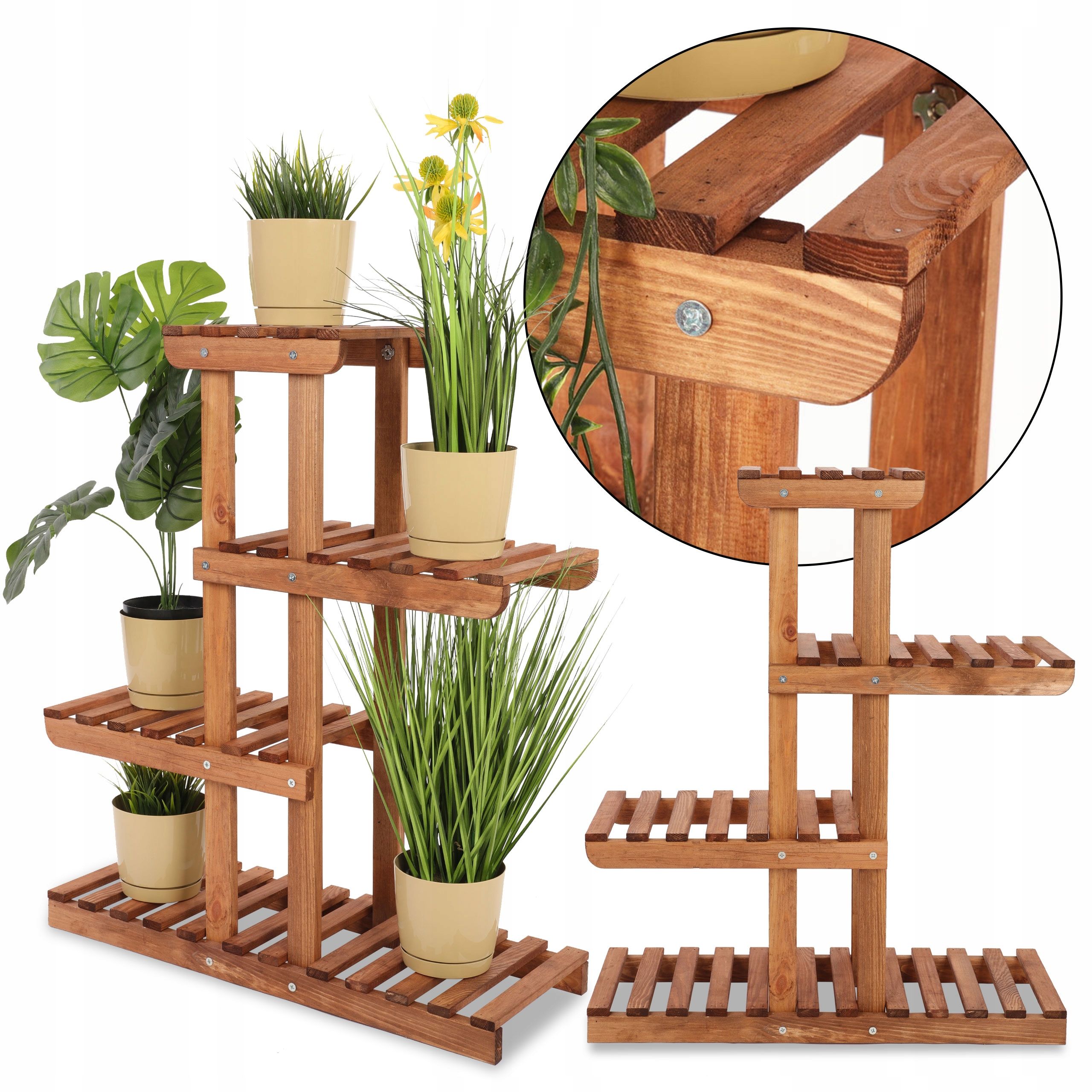  Wooden flower stand flower stand shelf for pots big durable eco