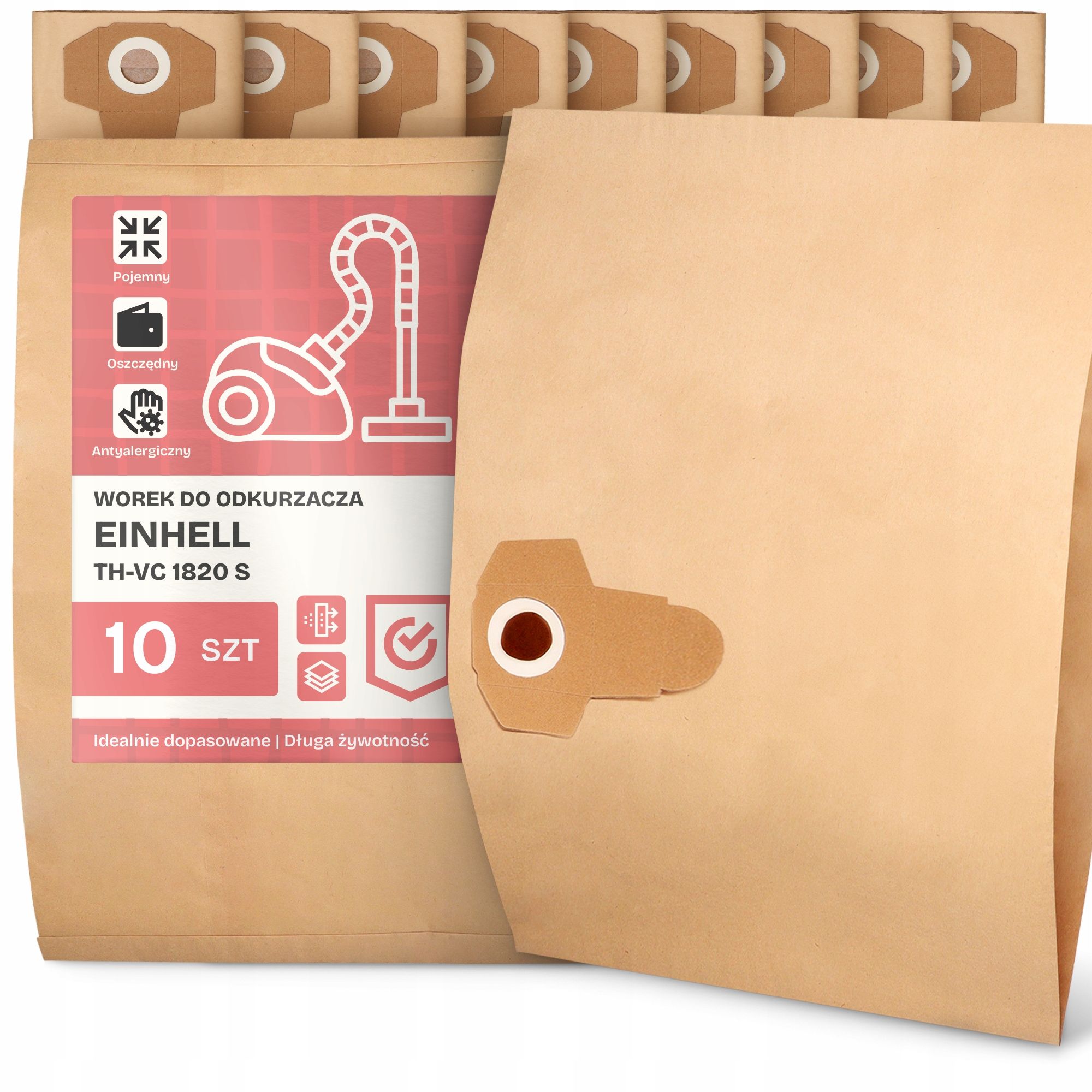  Tasche für einen staubsauger einhell th-vc 1820 s papier zweischichtig tasche 2a 2a