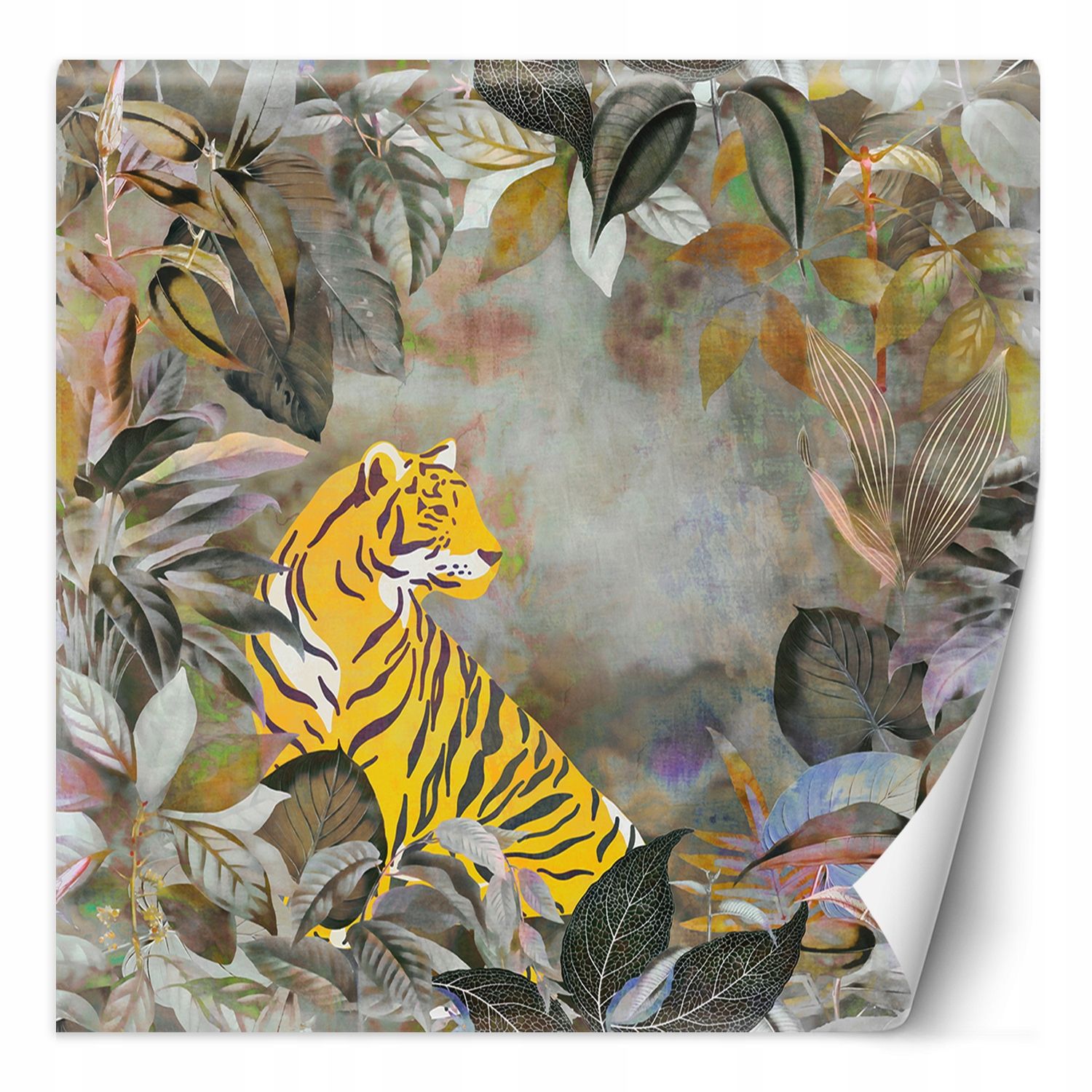  Photo wallpapers tiger abstraction yellow 150x150