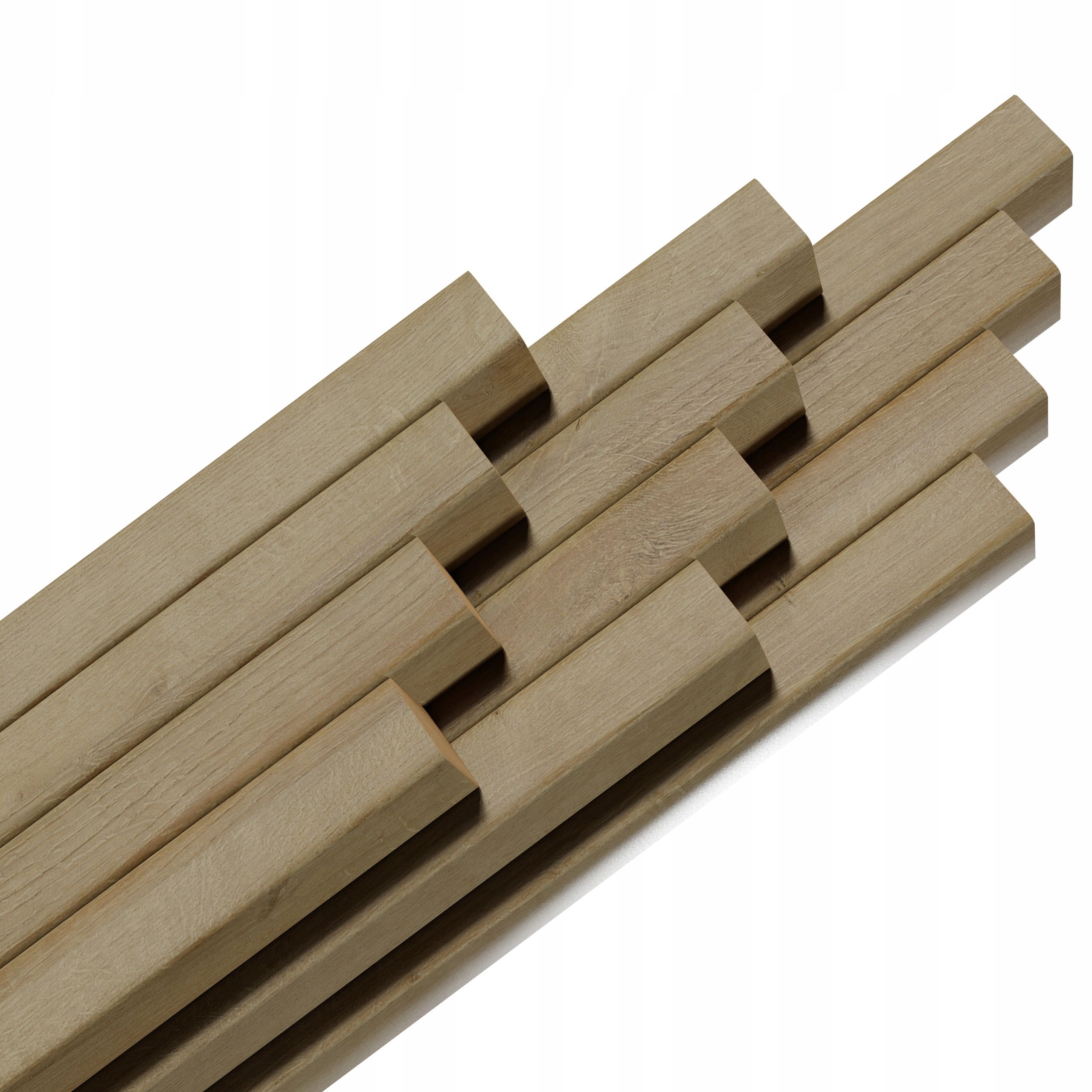  Seina liistud akustiline taldrikul plaadid valge 3d 275x6cm wotan looduslik