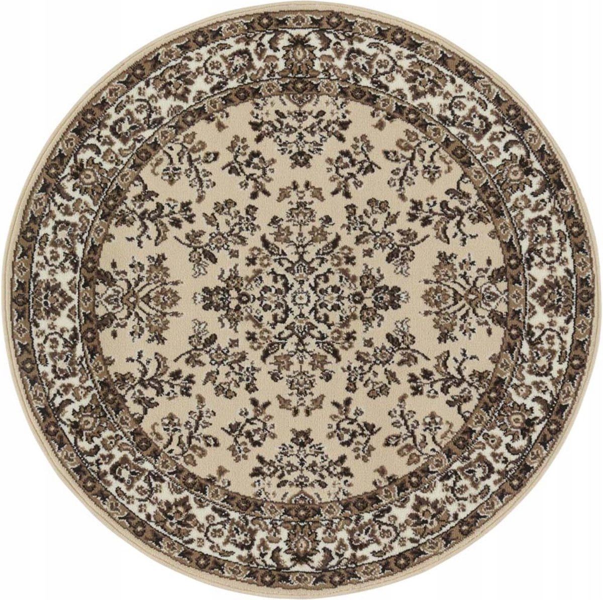  Round carpet for the living room 140cm , soft italian ,green creamy pattern mandala