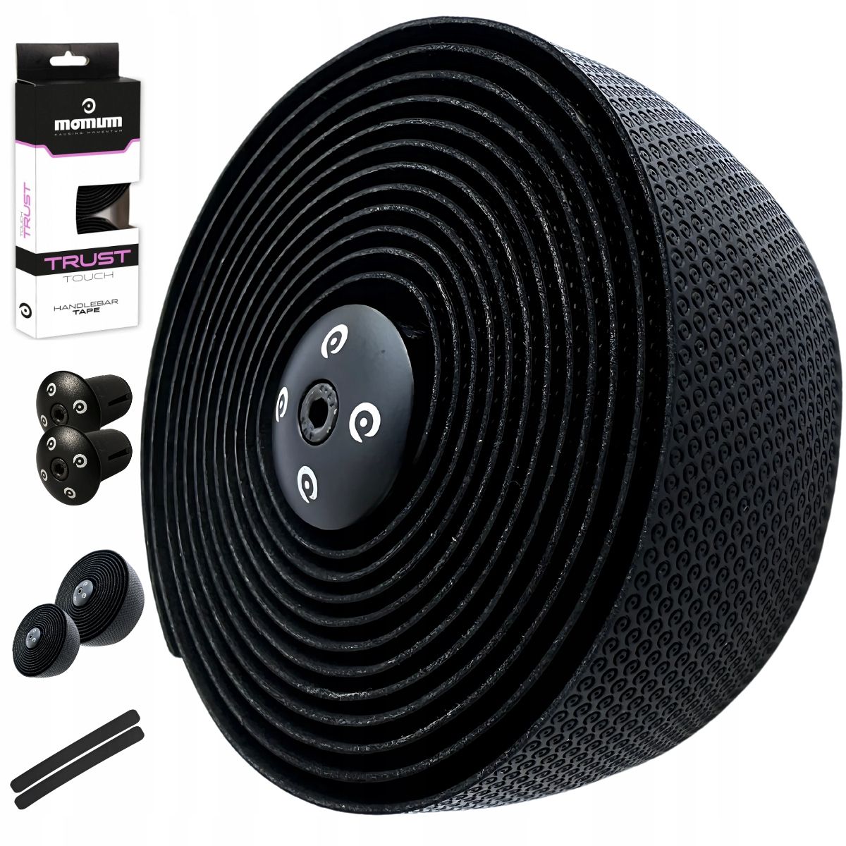  Vairo juostos dviračių momum trust balance 2,5 mm stora juodos spalvos gravel plento dviratis