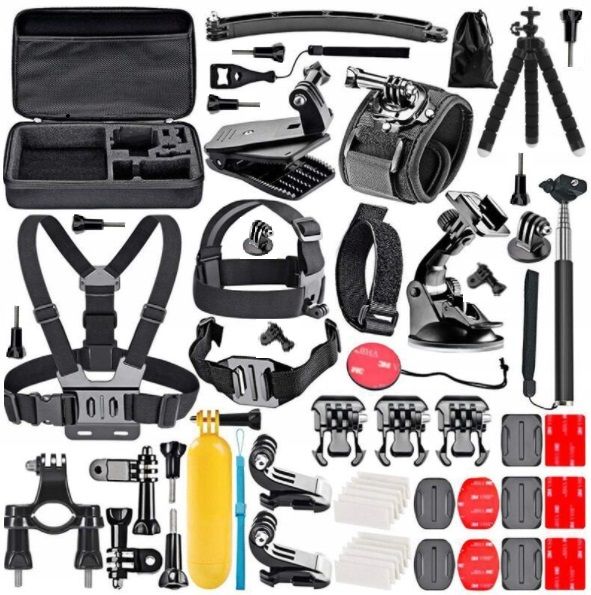  Niezrownany set xxxx-l gopro 13-8 dji osmo action + glass x6 + case pro