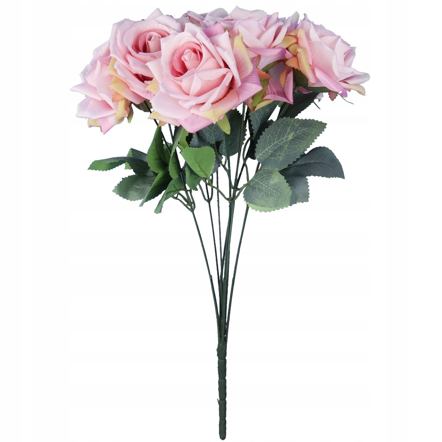  Kytice 9 veľkosť 48 cm ružový umelé kvety roze ako nažive do vázy