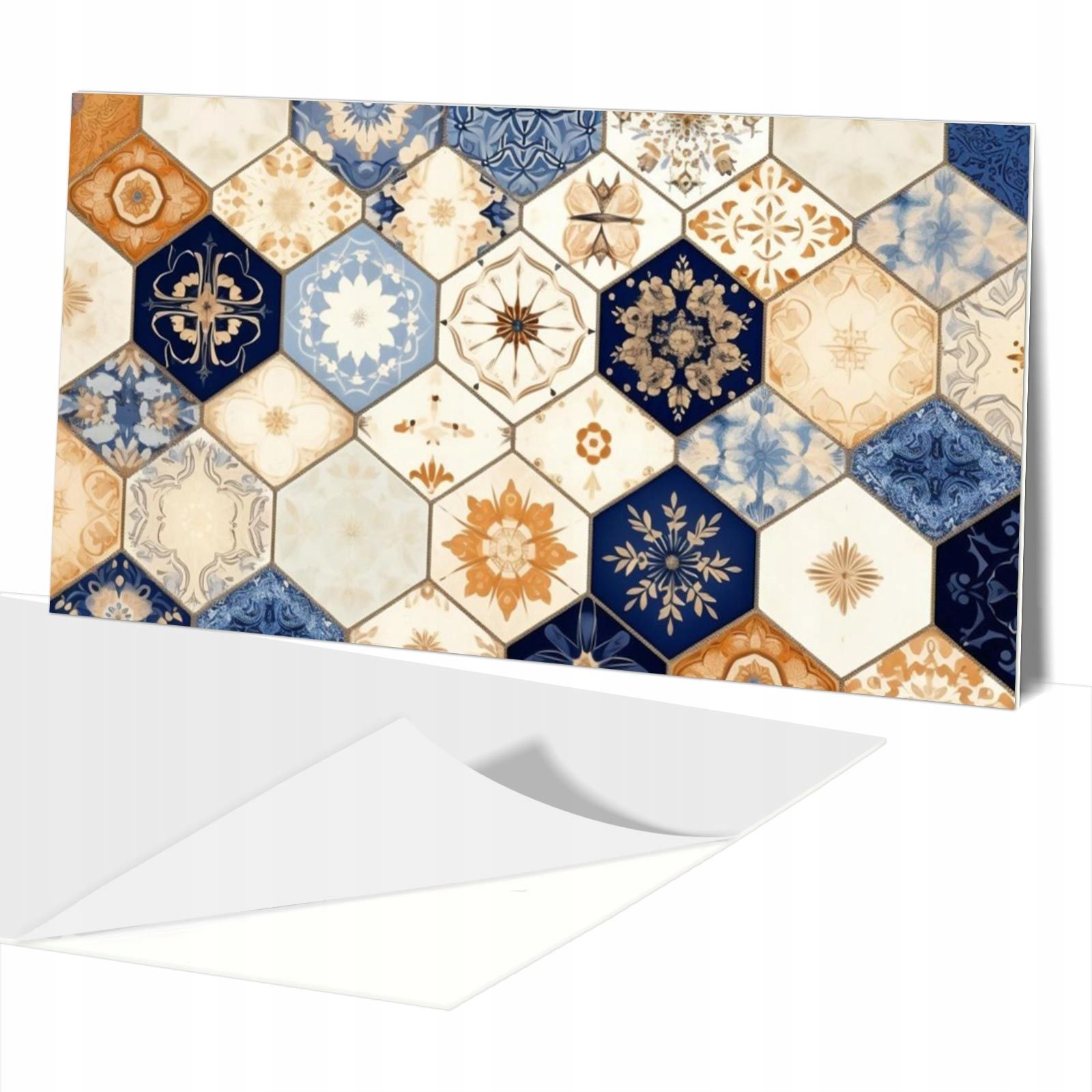  Lipīga plāksne pvc paneļi uz sienas marokānis patchwork 100x50cm