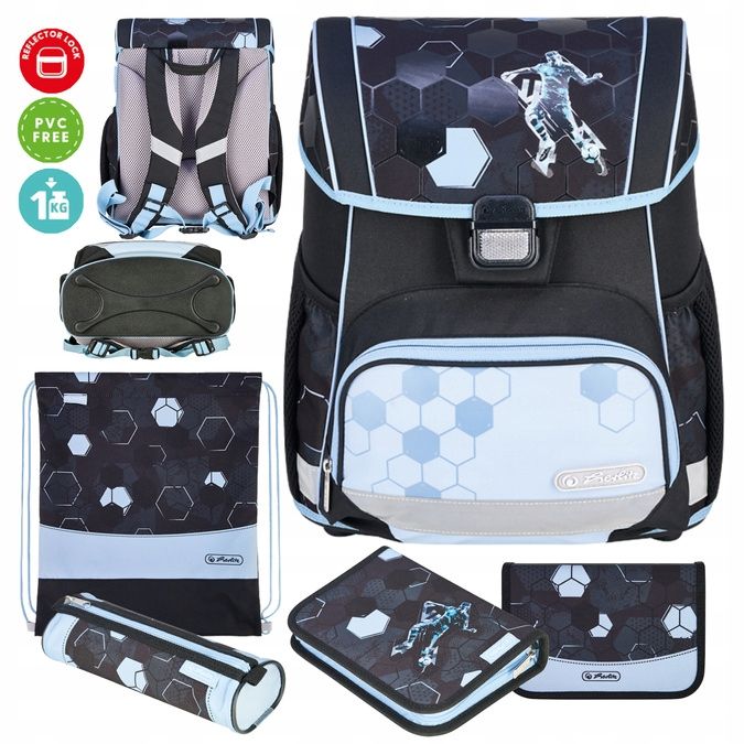  Set school backpack school backpack loop + funky horse horse 6-9 years herlitz