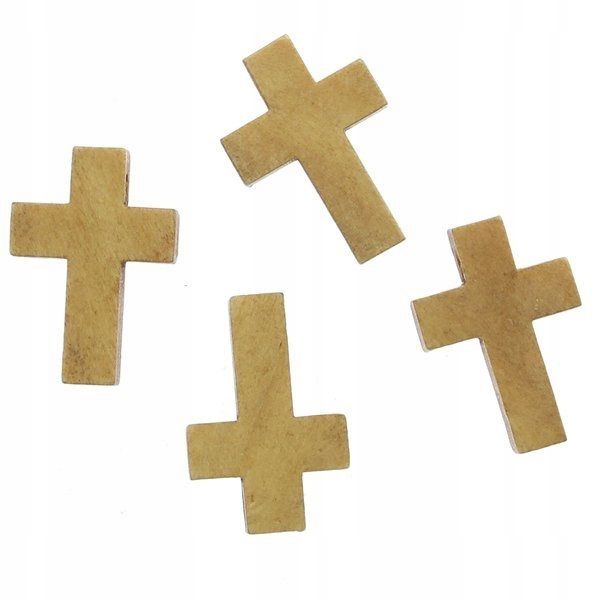  Cross cross wooden - rozanca pendant 22mm 10 pcs.