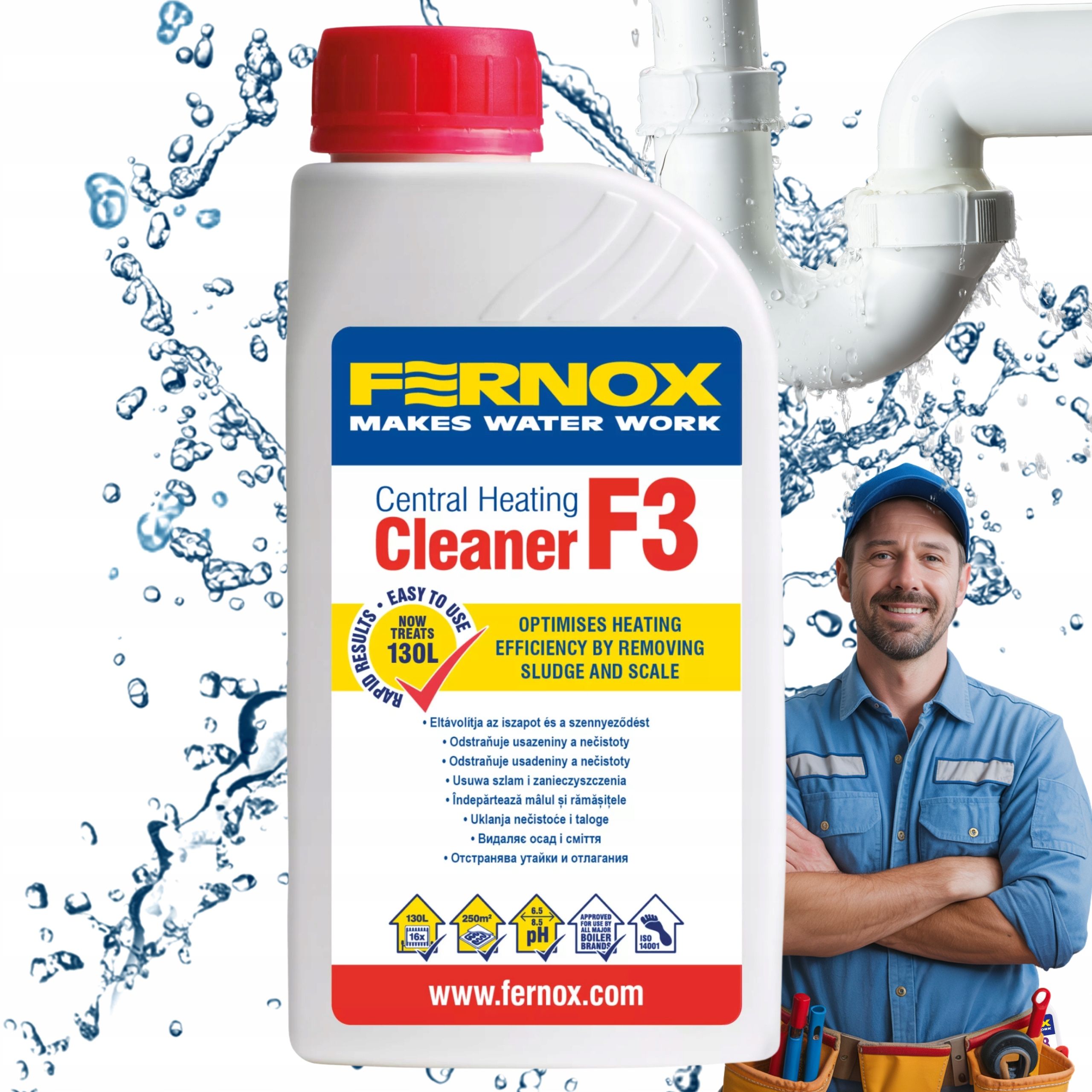  Fernox f4 leak sealer tmel inštalácie vykurovanie 500ml