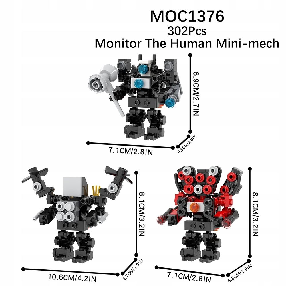 Mooxi skibidi toilet set macht bricks game großartig titan corps vs monitor man a
