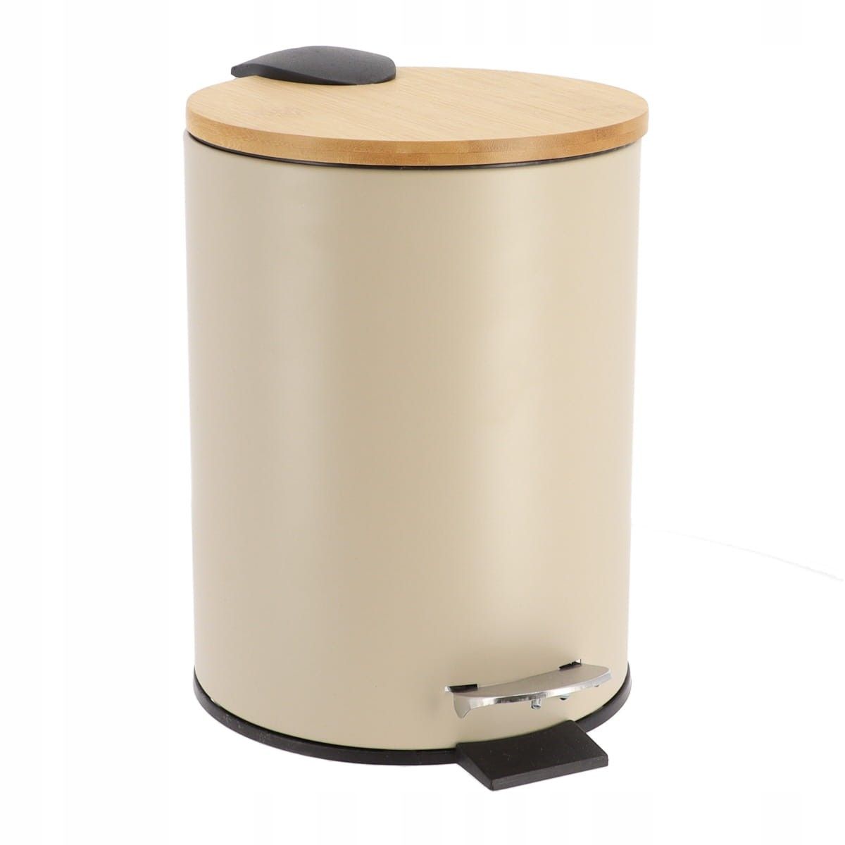  Trash can lid bamboo white modern