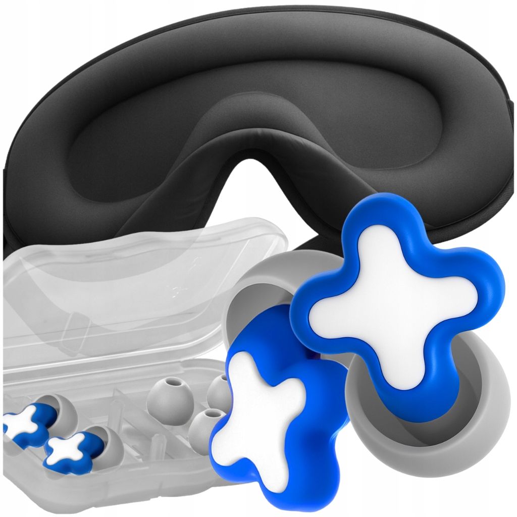  Korken ohrstöpsel silikon mehrweg + armbinde 3d für die augen schlafen