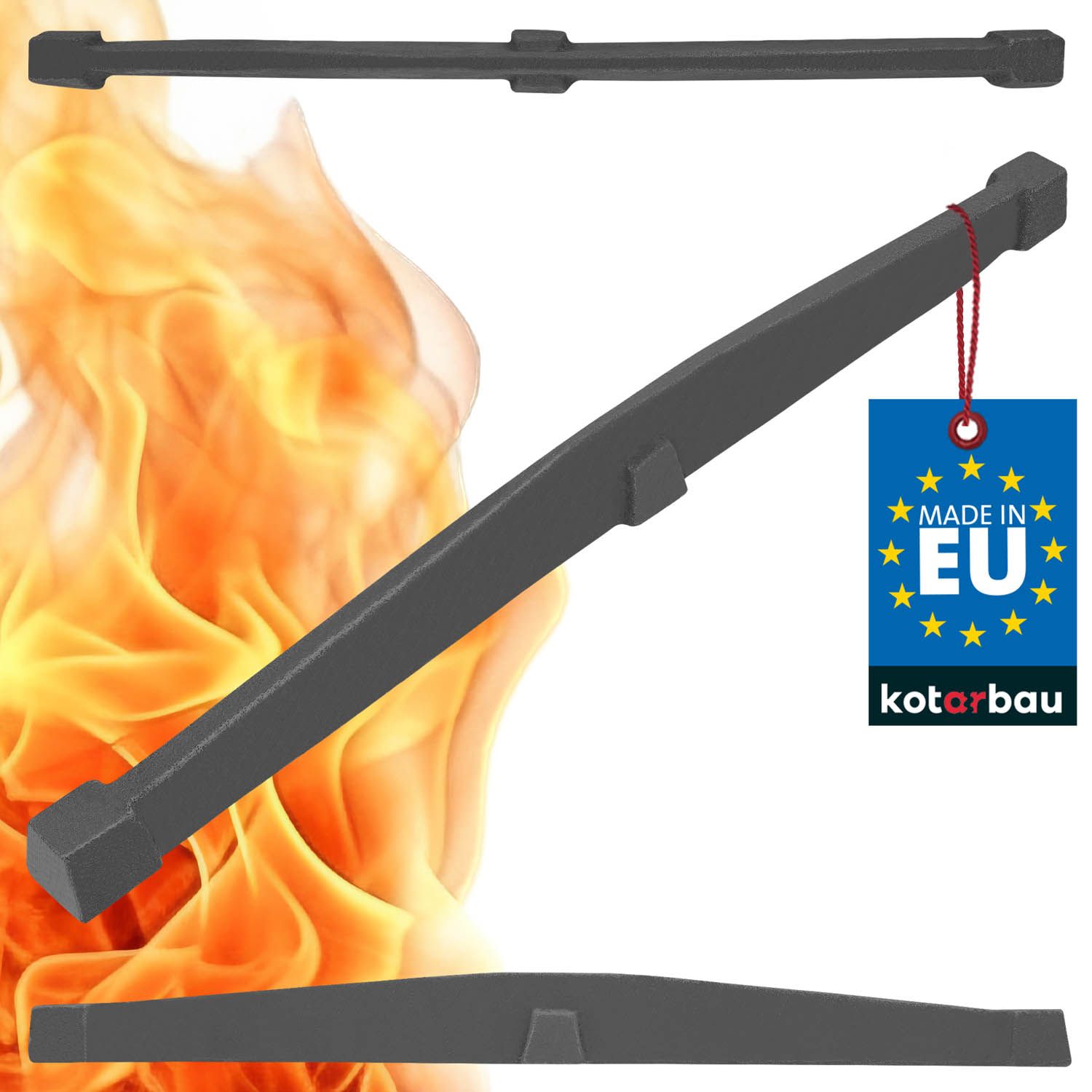  Gril trámy liatina 370 mm sztabkowy krb pre kachle pre krb kotol