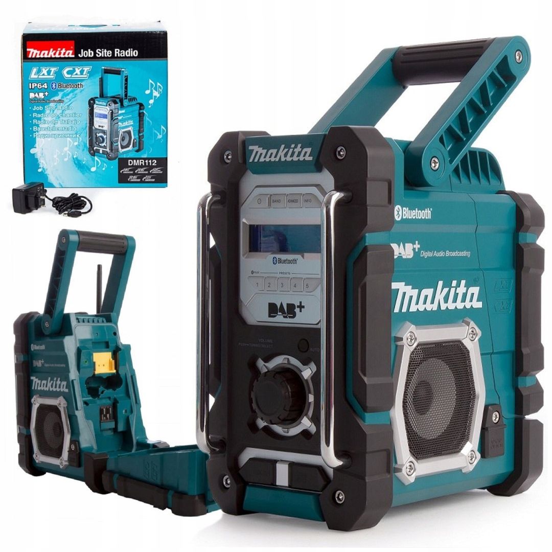  Construction radio receiver makita bluetooth fm aux usb with power supply
