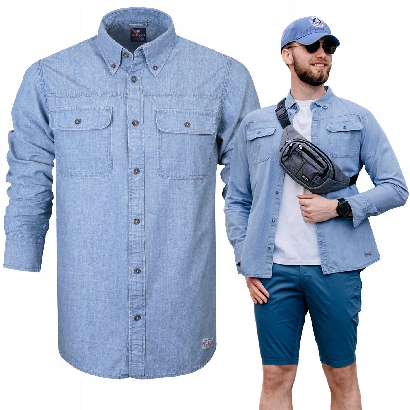  Meeste särk ruuduline pikkade varrukatega puuvill slim fit pako jeans